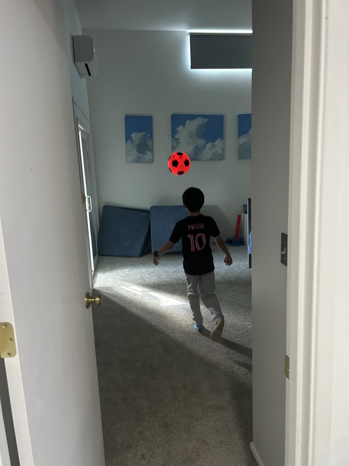 Light Up Soccer Ball - Glow in the Dark - NO 5 - Sports Gifts for Boys customer photo 1