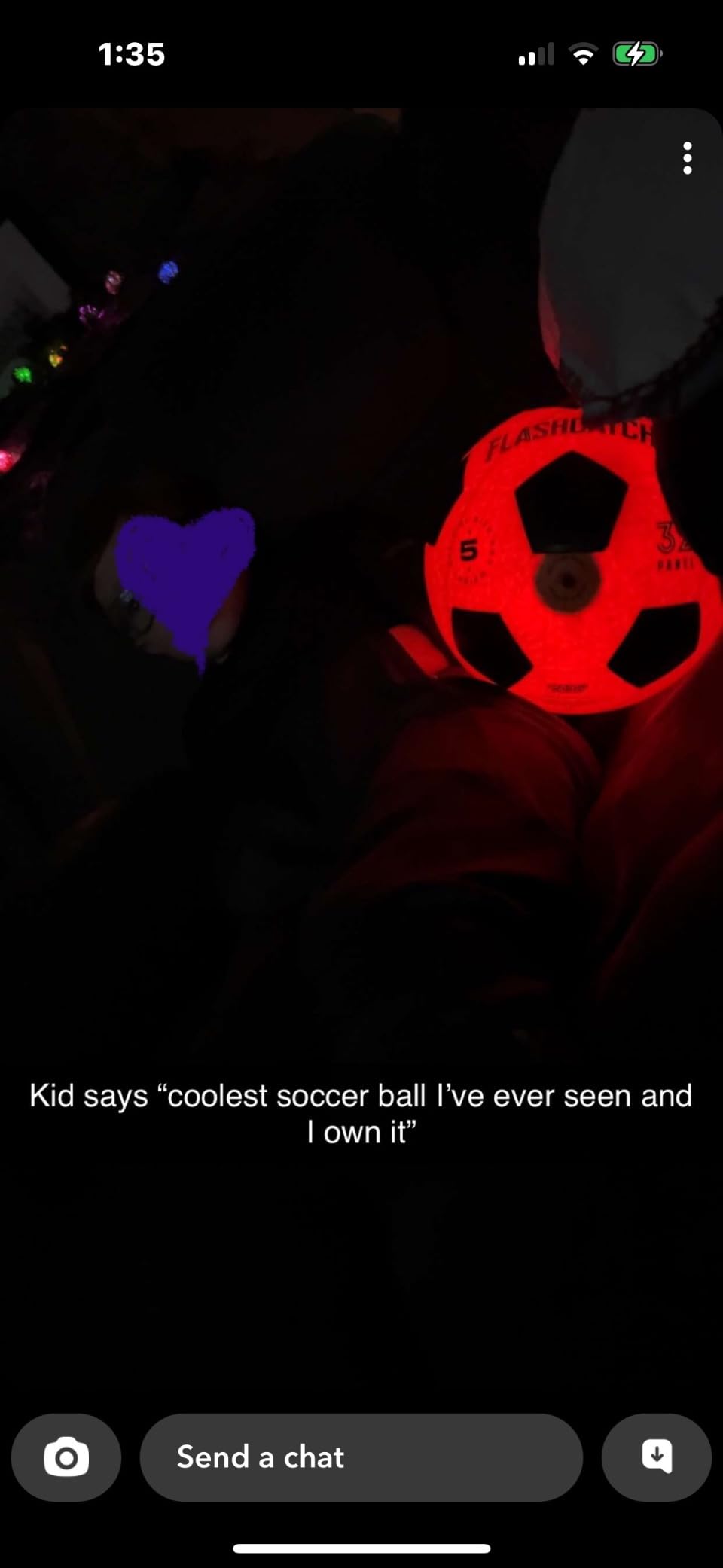 Light Up Soccer Ball - Glow in the Dark - NO 5 - Sports Gifts for Boys customer photo 2