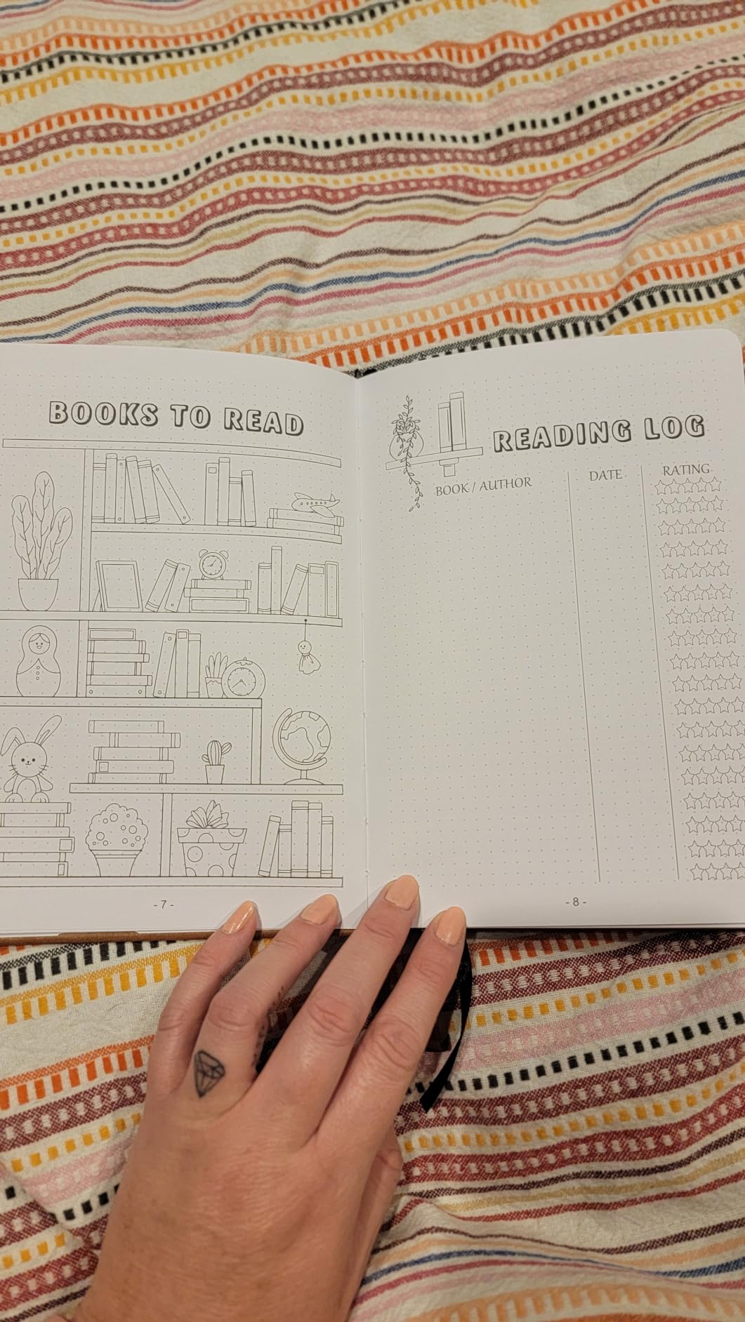 Premade Dotted Journal Notebook with Bullet Templates, Pre-made Dot Grid Journaling with Undated Weekly & Monthly Planner, Various Trackers - 12 Month Organization, A5 Hardcover customer photo 1