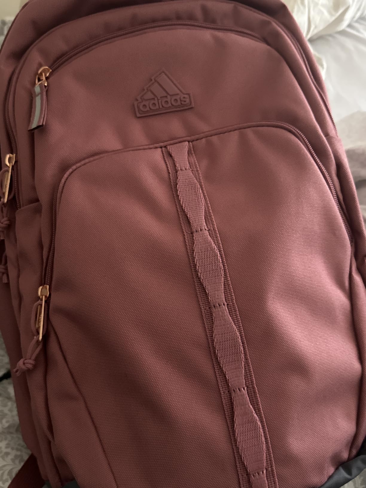 adidas Prime School Backpack 37L | Padded 17-In. Laptop Sleeve, Water-Bottle Pockets, LoadSpring Carry, Rolls With Your Suitcase, School Gym & Travel Ready customer photo 2
