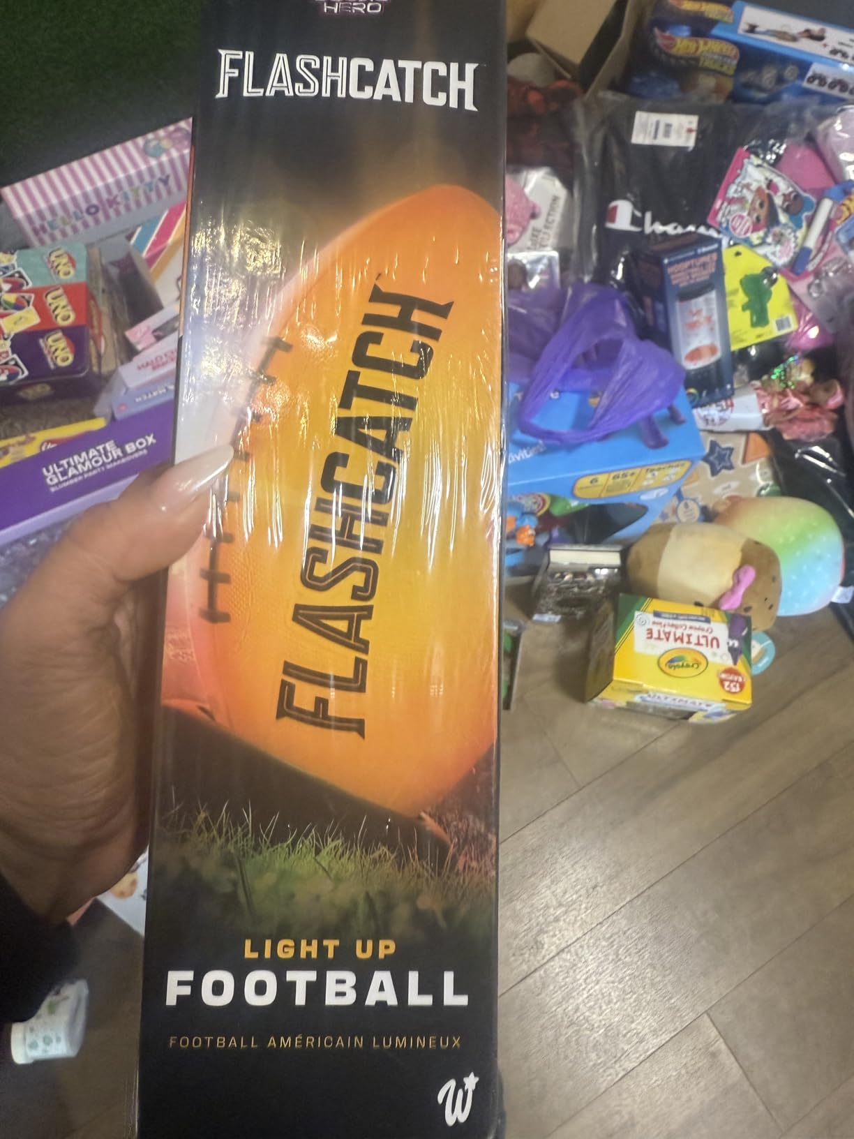 Light Up Football - Glow in the Dark Ball - NO 6 - Boys Gifts - Outdoor Sports, Birthday Gifts for Boys customer photo 2