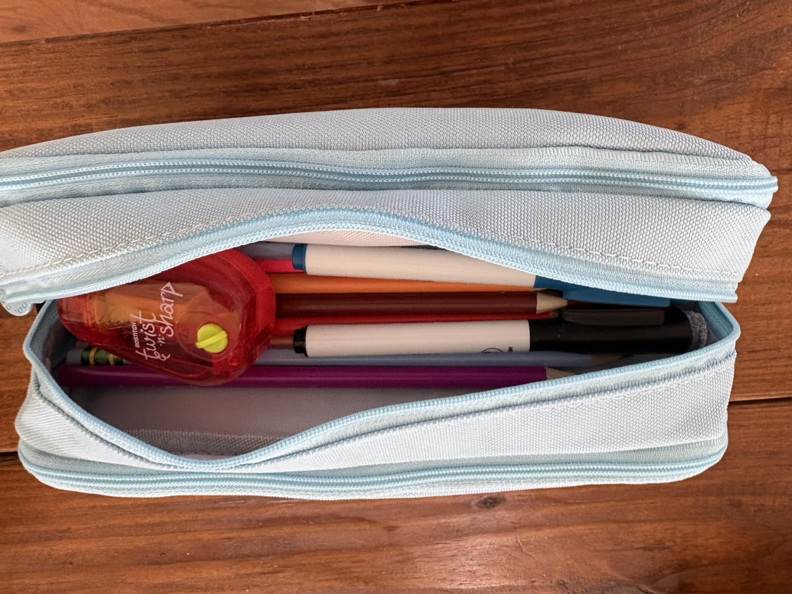 CICIMELON Large Capacity Pencil Case 3 Compartment Pouch Pen Bag for School Teen Girl Boy Men Women customer photo 1