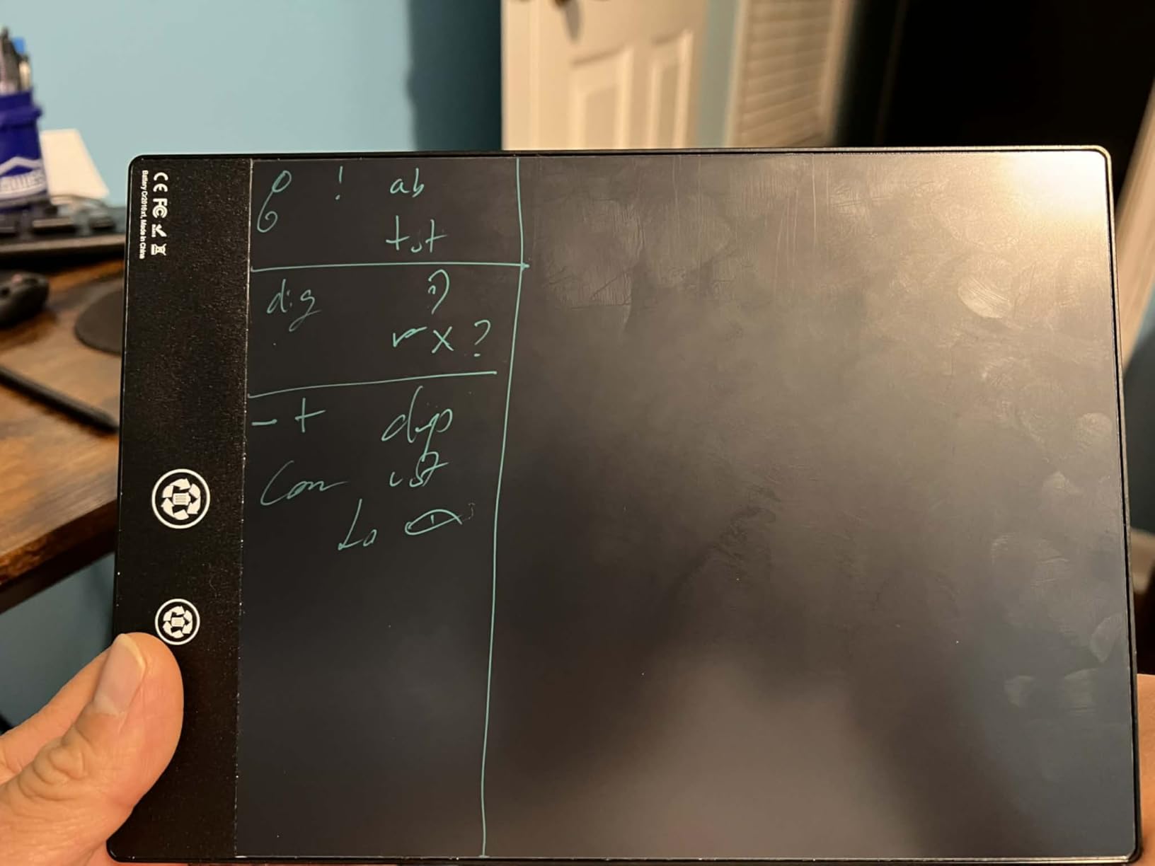 LCD Writing Tablet for Adults, 10.5 Inch Double-Sided Full-Screen Digital Notepad for School, Office and Home customer photo 1
