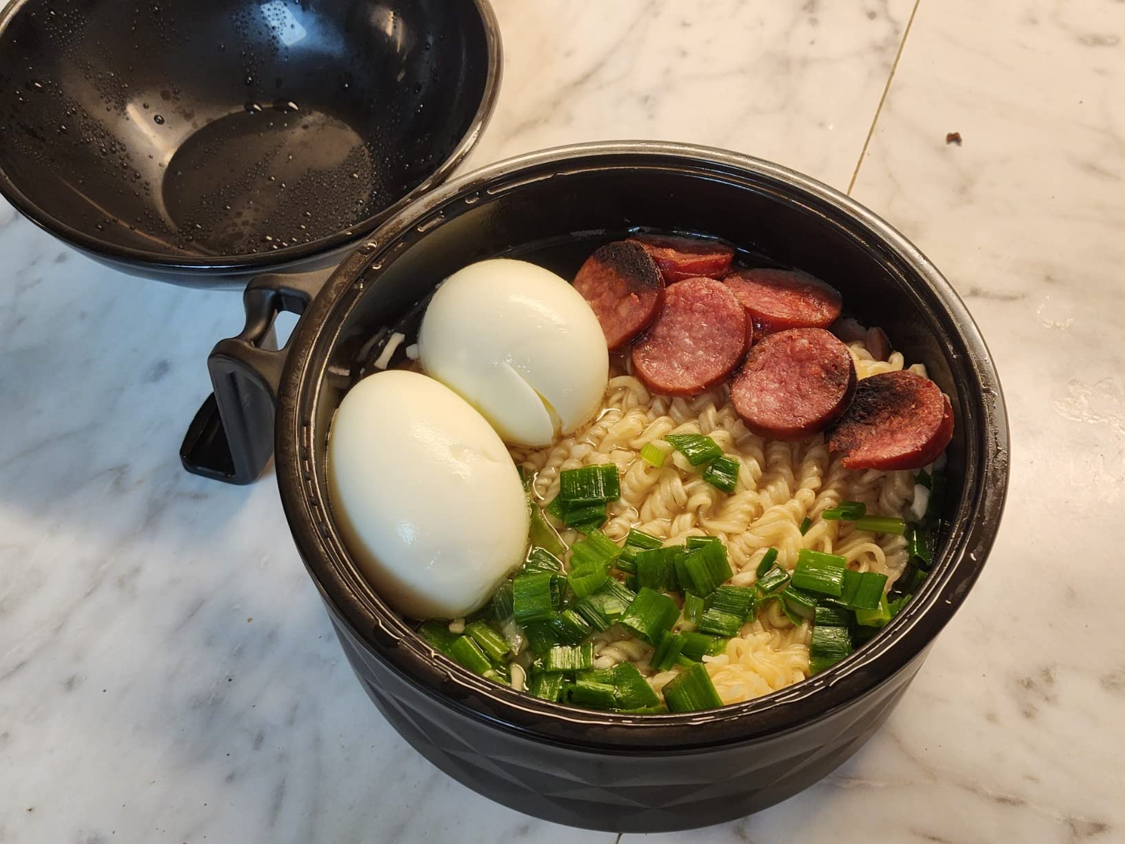 Microwave Ramen Cooker,Ramen Bowl Set,Microwave Noodle Bowl With Chopsticks and Spoon, College Dorm Room Essentials for Girls for Boys, Apartment Essentials, BPA-Free customer photo 2