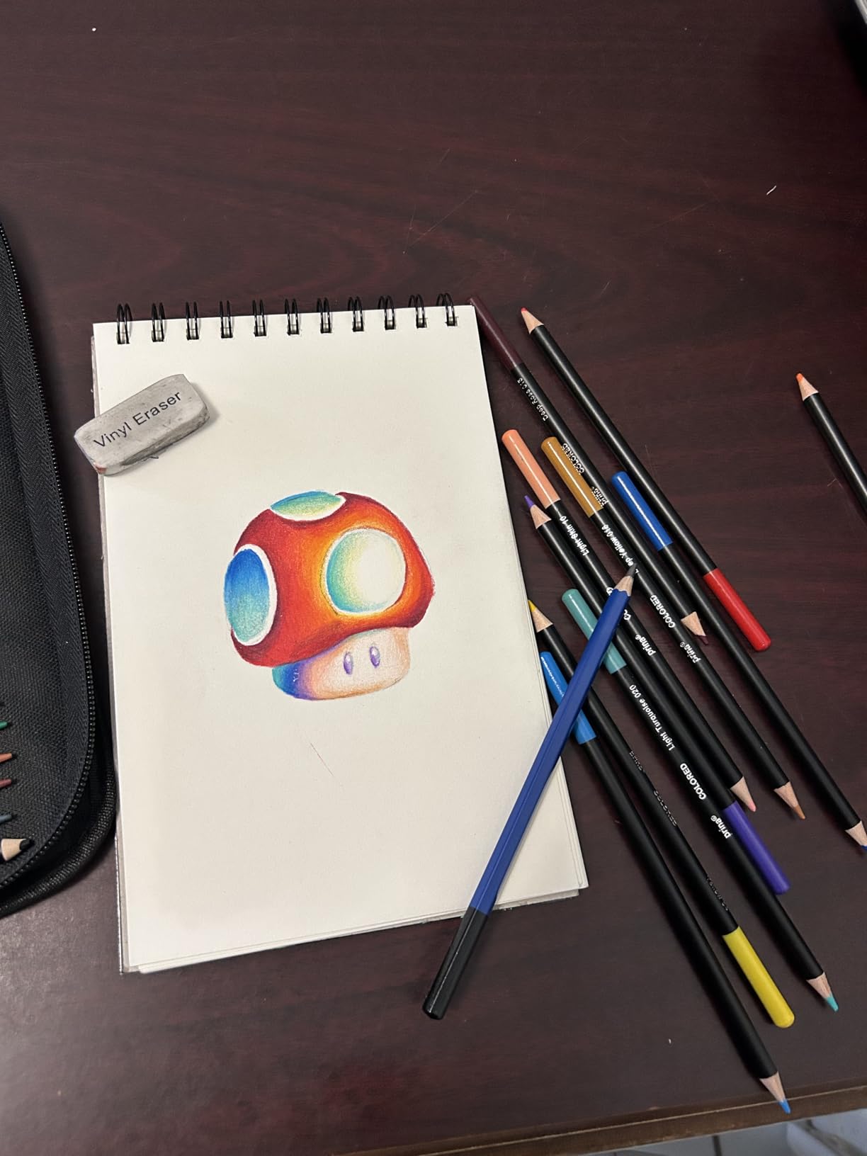 PRINA 81 Drawing Set Sketching Kit, Pro Sketch Pencils Art Supplies with Rainbow, Colored, Graphite, Watercolor, Metallic, Charcoal Pencil, Sketchbook, Coloring Book, Gift Case for Artists Adults Kids customer photo 1
