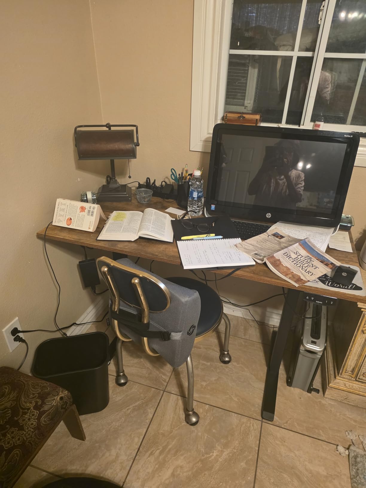 Agilestic 48*24 Inch Height Adjustable Electric Standing Desk, Rustic Brown customer photo 2