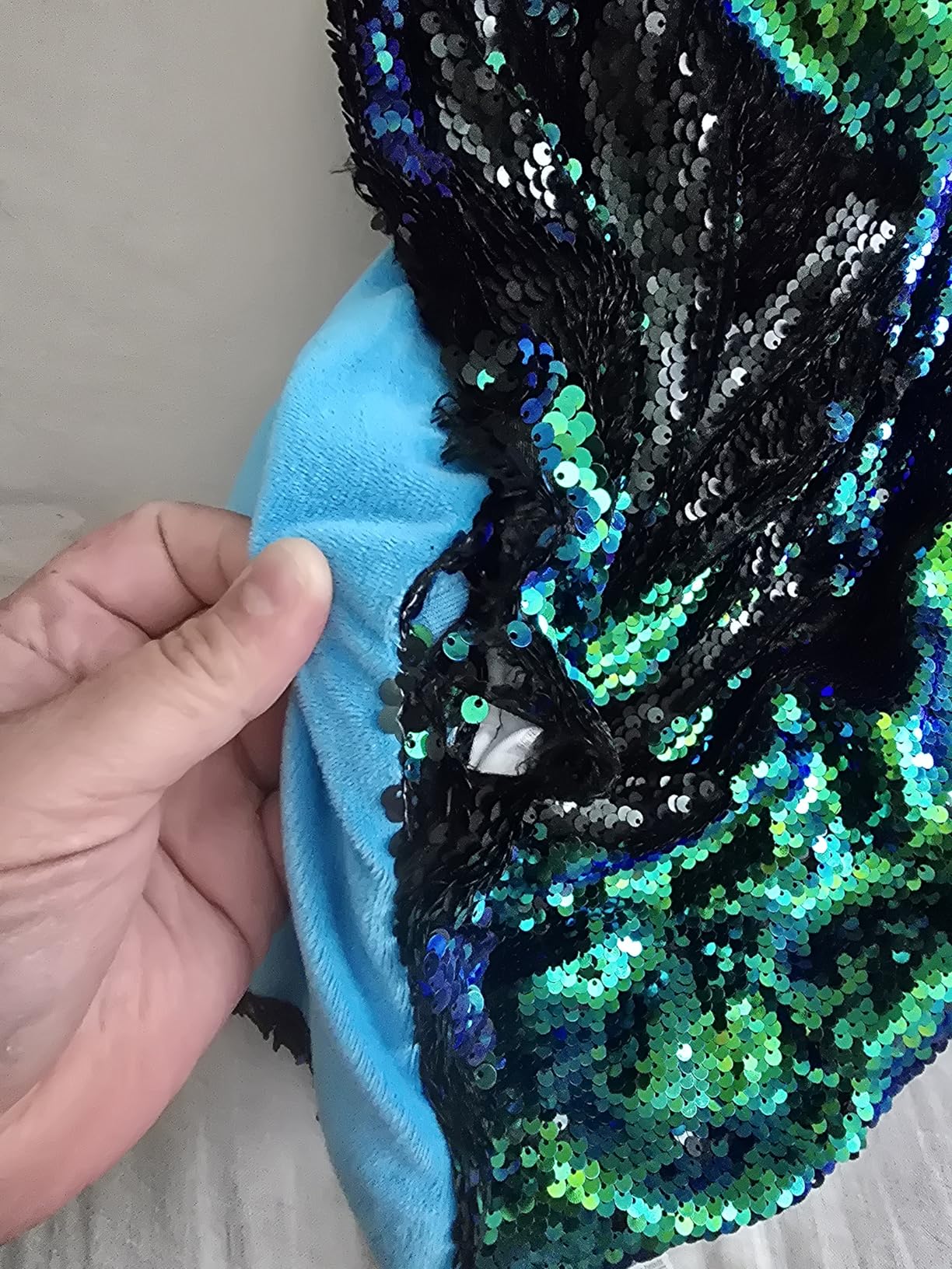 Weighted Lap Pad for Kids, 5 lb Sensory Blanket with Sequin Fabric customer photo 1