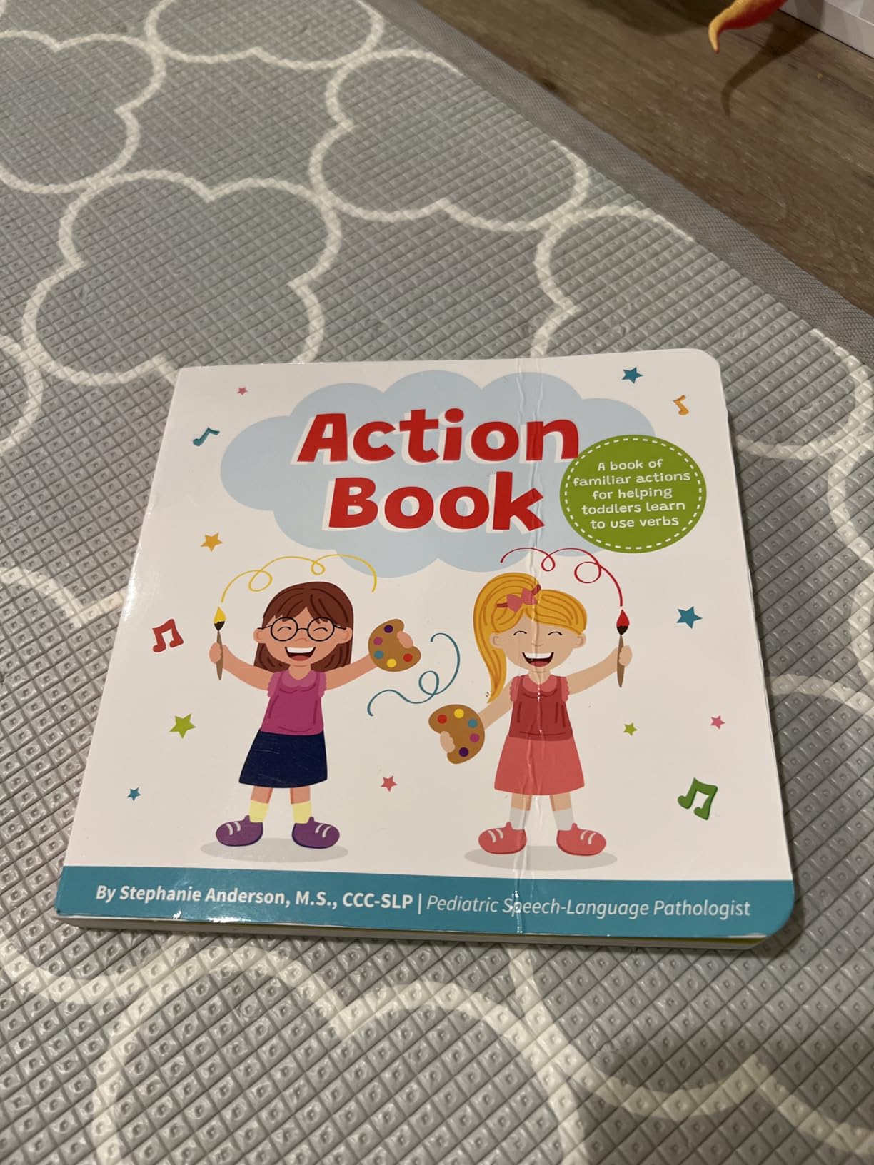 Action Book: Children's Board Book for Learning Verbs For Toddlers Ages 1-4, Written by a Speech Therapist customer photo 1