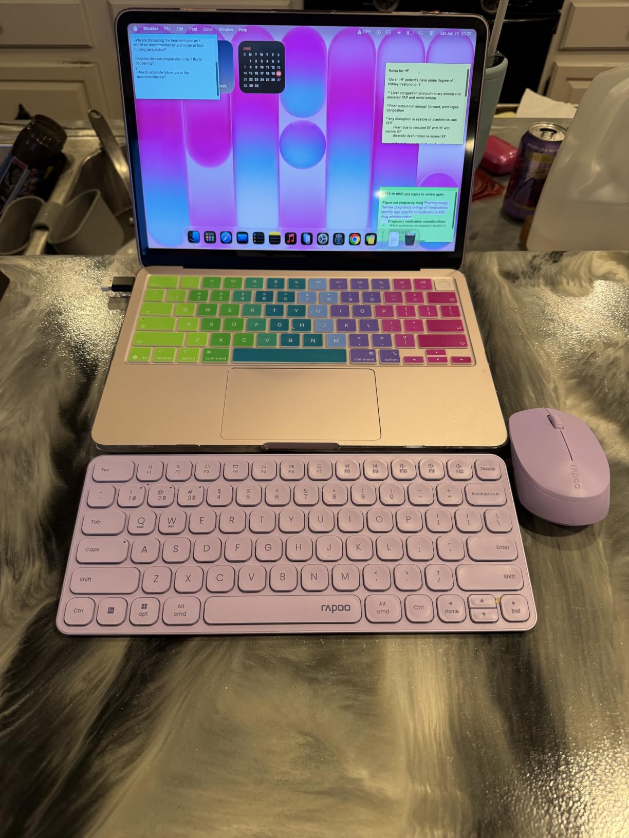 Rapoo 9010M Multi-Device Keyboard and Mouse Combo, 2.4GHz/Bluetooth 5.0/4.0 Wireless Keyboard & Mouse Set for Windows/Mac/Linux/Chrome, Support 4 Devices, Low-Profile Silent Click, Battery Powered customer photo 2