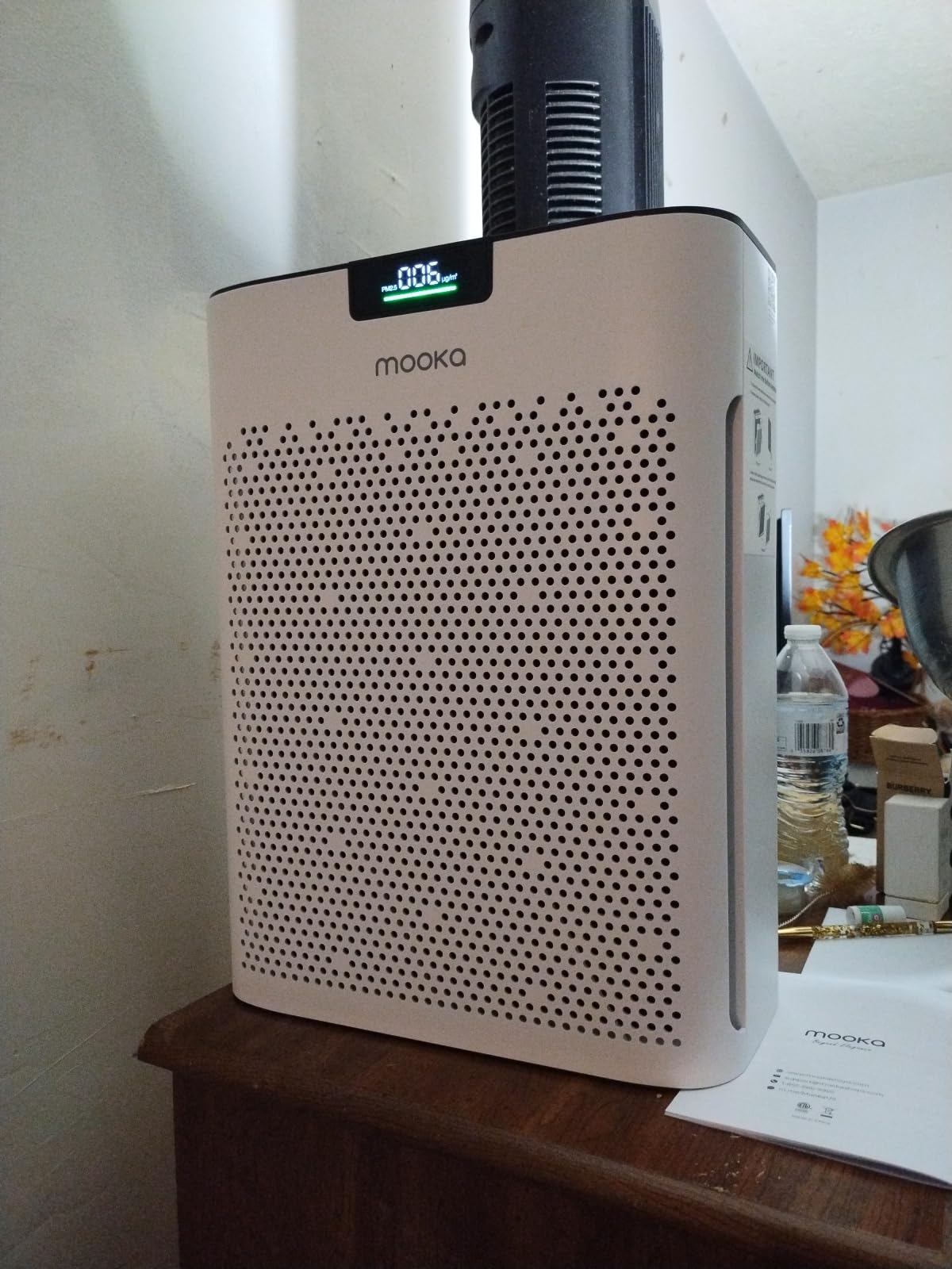 MOOKA Air Purifier for Home Bedroom Large Room 2200 Ft², True HEPA Filter | Washable Pre-Filter, Auto Mode, Quiet Sleep Mode, Air Quality Monitor, Air Cleaner for Pet Dust Smoke Pollen, KJ190H White customer photo 1