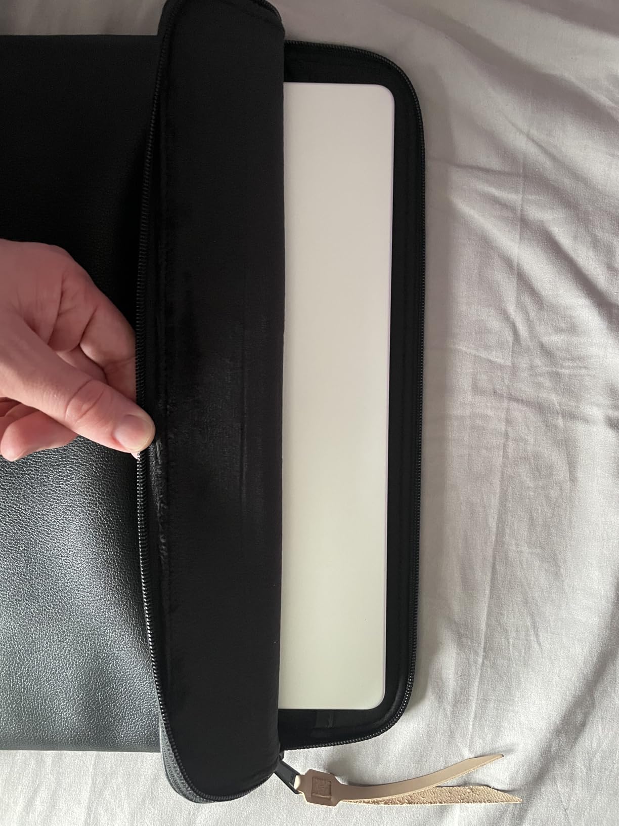Comfyable Slim Protective Laptop Sleeve Compatible with 13/14 Inch MacBook Air & MacBook Pro M5/M4/M3/M2 Pro/Max 2026, Mac Travel Case, Laptop Pouch, Slim PU Leather Cover, Chocolate customer photo 2