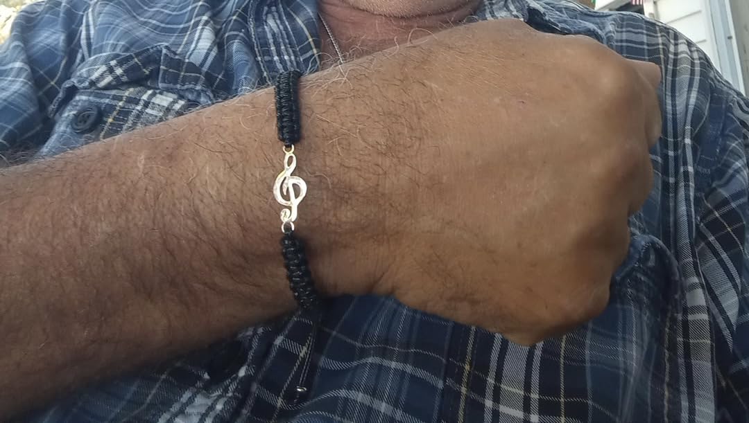 SmileBelle Music Note and Guitar Bracelet - Music Lover Jewelry Gift customer photo 1