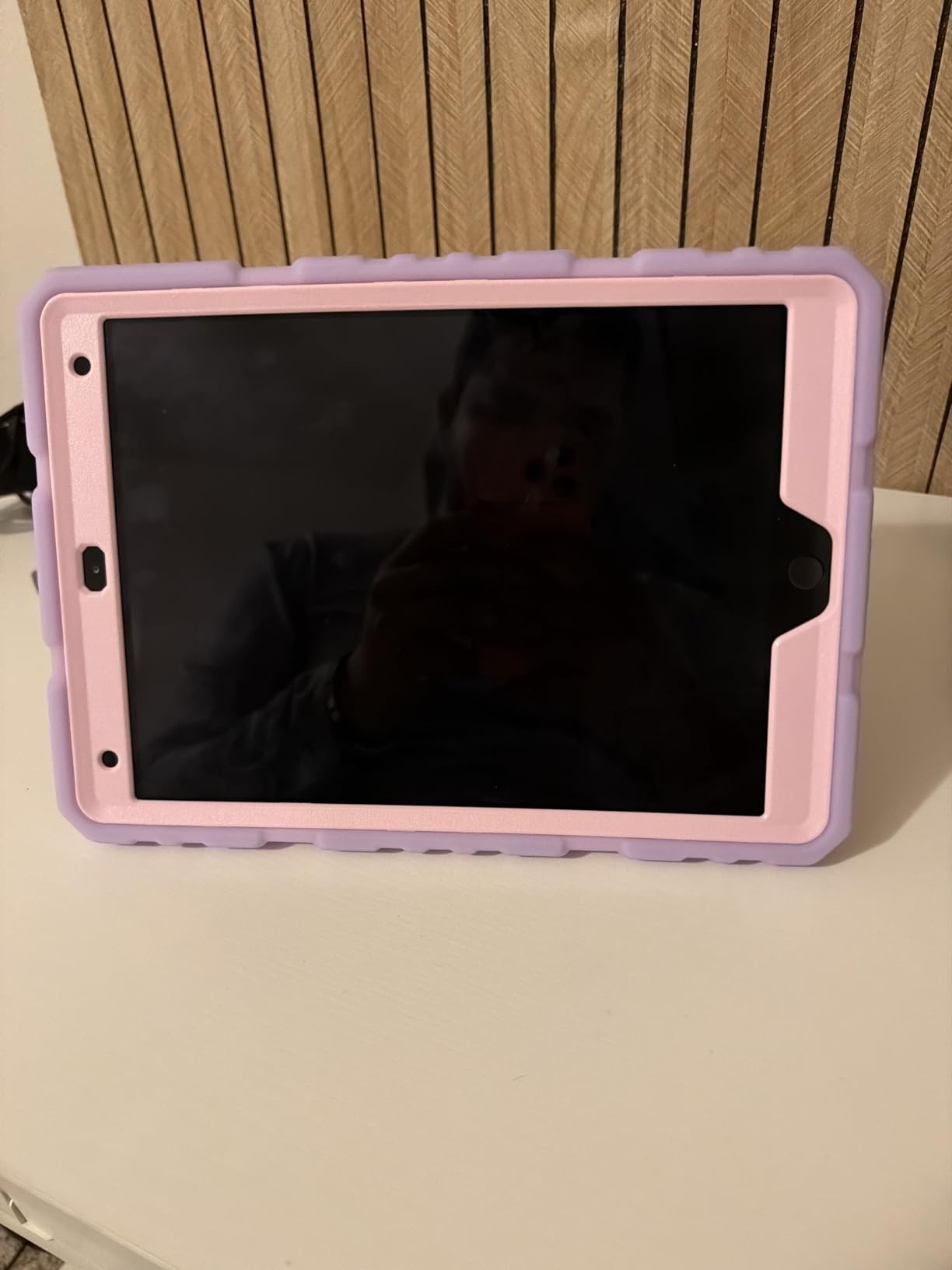 Fintie Kid-Friendly Case for iPad 9th / 8th / 7th Generation 10.2 Inch | Fully-Body Rugged Heavy Duty Shockproof Protective Case w/Built-in Kickstand for Boys & Girls, Purple customer photo 2