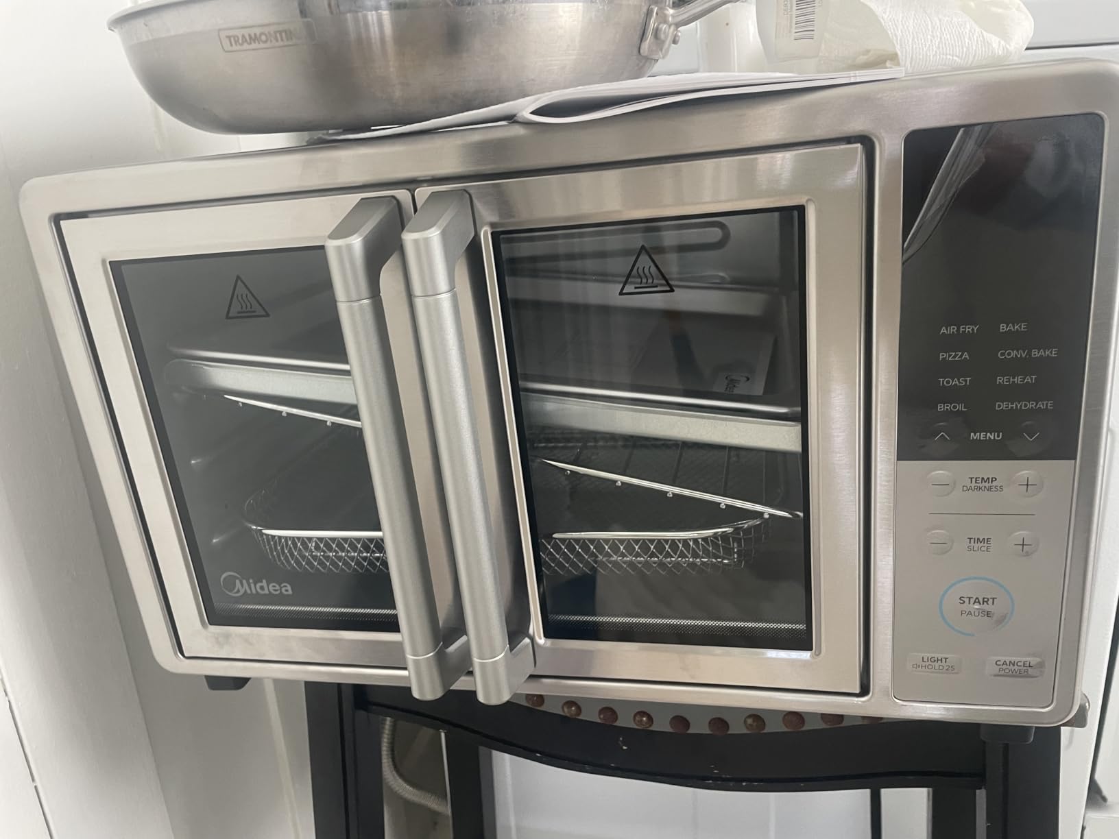 Midea Flexify Classic French Door Toaster Oven Air Fryer Combo, 26.4 QT | 10-in-1 Large Capacity, 26.4 QT Countertop Oven, 25% Faster Cooking and 90% Less Oil, Stainless Steel customer photo 1