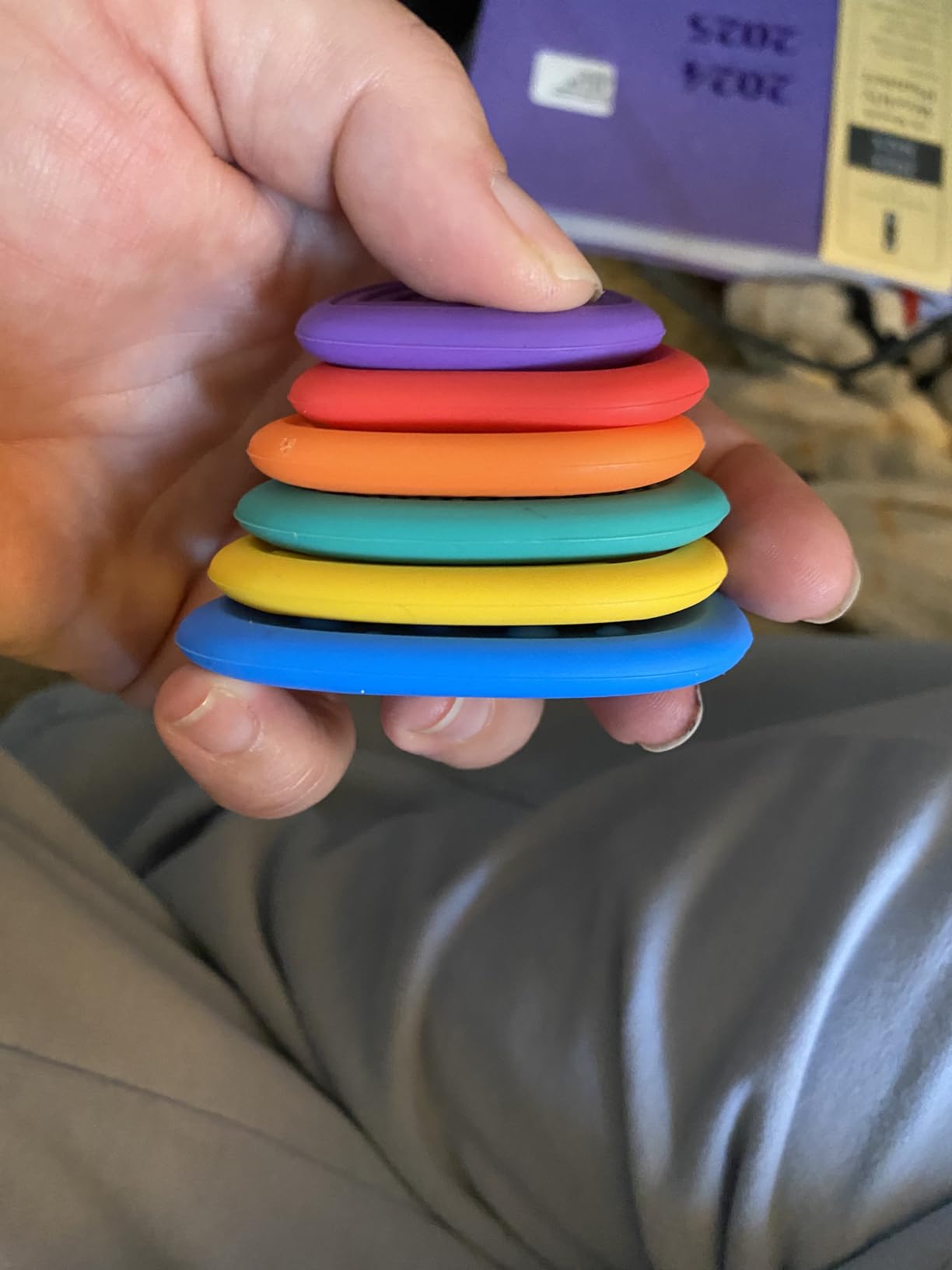 Worry Stone Fidget Toys Set for Anxiety Relief and Stress Relief, Pocket-Sized Thumb Stones for Office, School, Students customer photo 1