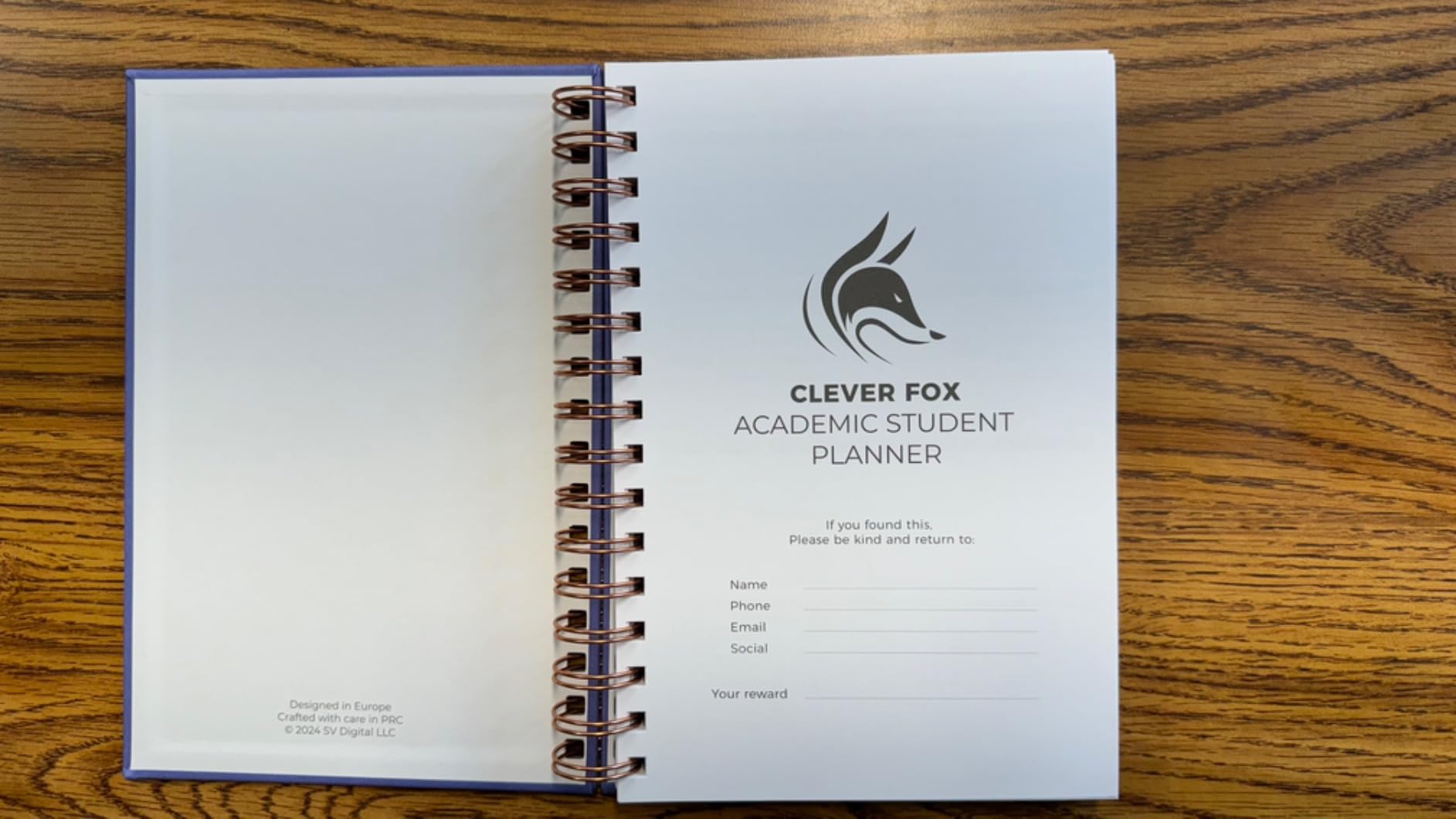 Academic Student Planner 2026-2027, School, College Rose Gold | 6.3 x 8.5 in, Spiral-bound hard cover, Weekly and monthly class calendar, block schedule, middle & high school supplies customer photo 2