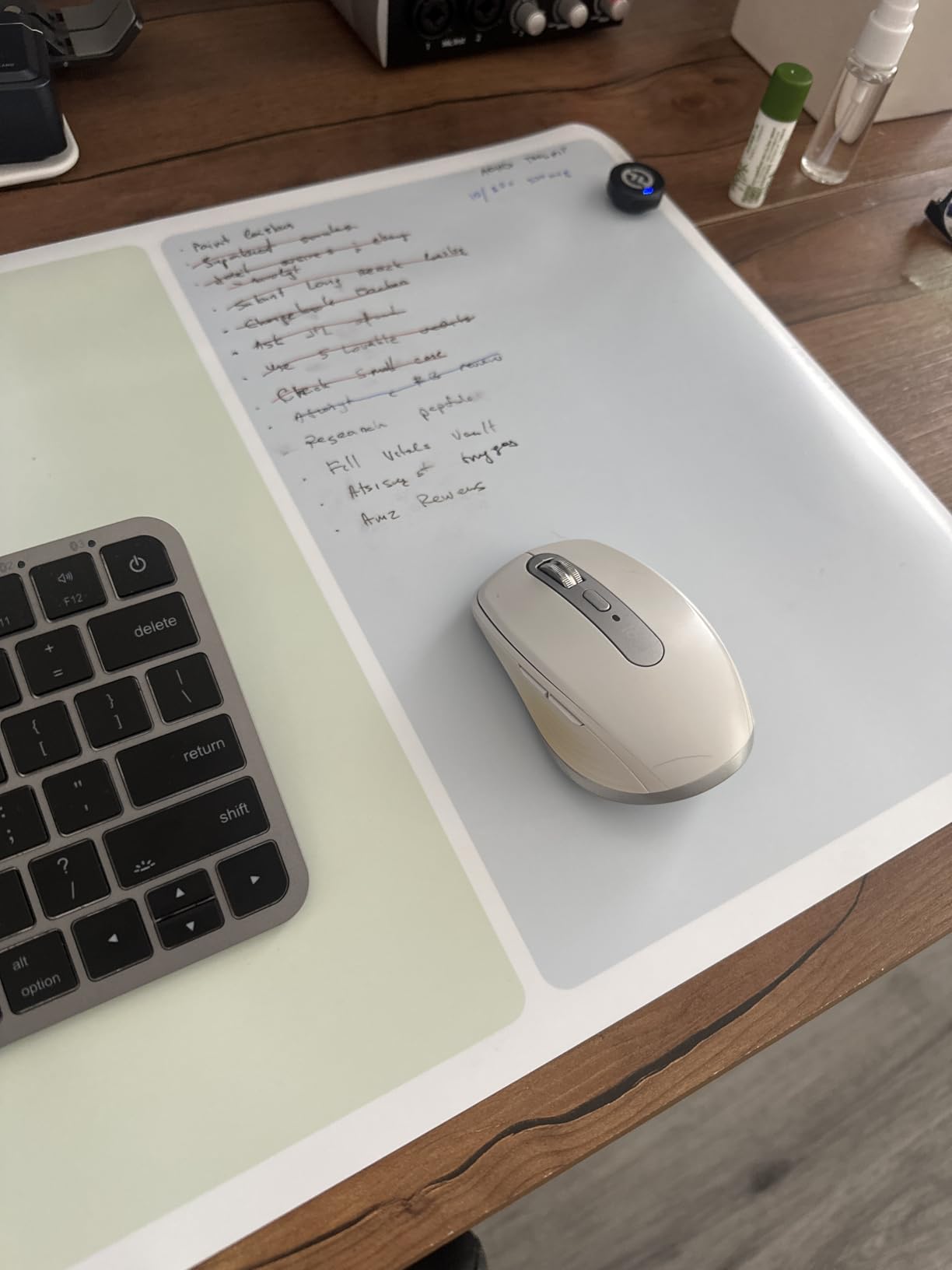 loukin Non-Slip Dry Erase Desk Mat, 32''x14'' Writing Mouse Pad for Office | 3-in-1 Workspace, Water-Resistant & Stain-Resistant, Easy to Write & Clean, Eye Protection, 2 Markers & 1 Cleaning Cloth customer photo 1