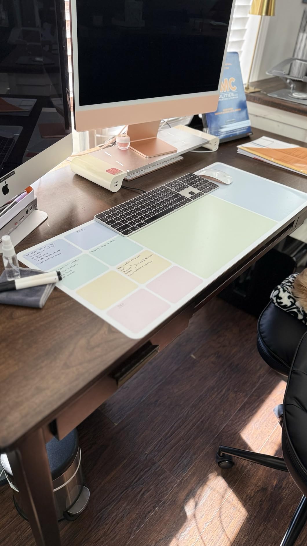 loukin Non-Slip Dry Erase Desk Mat, 32''x14'' Writing Mouse Pad for Office | 3-in-1 Workspace, Water-Resistant & Stain-Resistant, Easy to Write & Clean, Eye Protection, 2 Markers & 1 Cleaning Cloth customer photo 2
