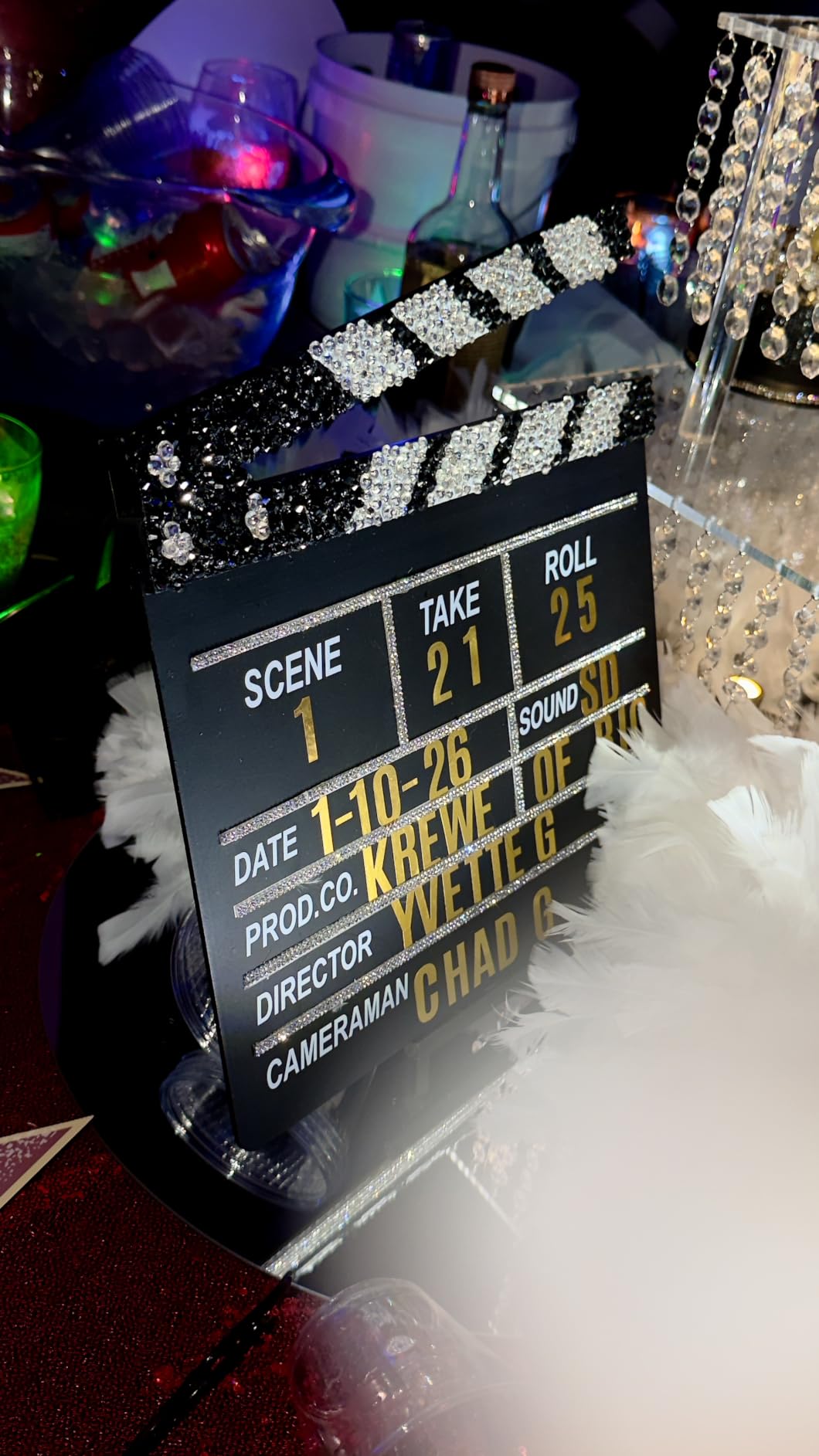 Movie Film Clapboard Hollywood Wooden-Clapper Board Directors Photography Studio Video TV Clapper Board with Erasable Pen Movie Theater Props Decor customer photo 1