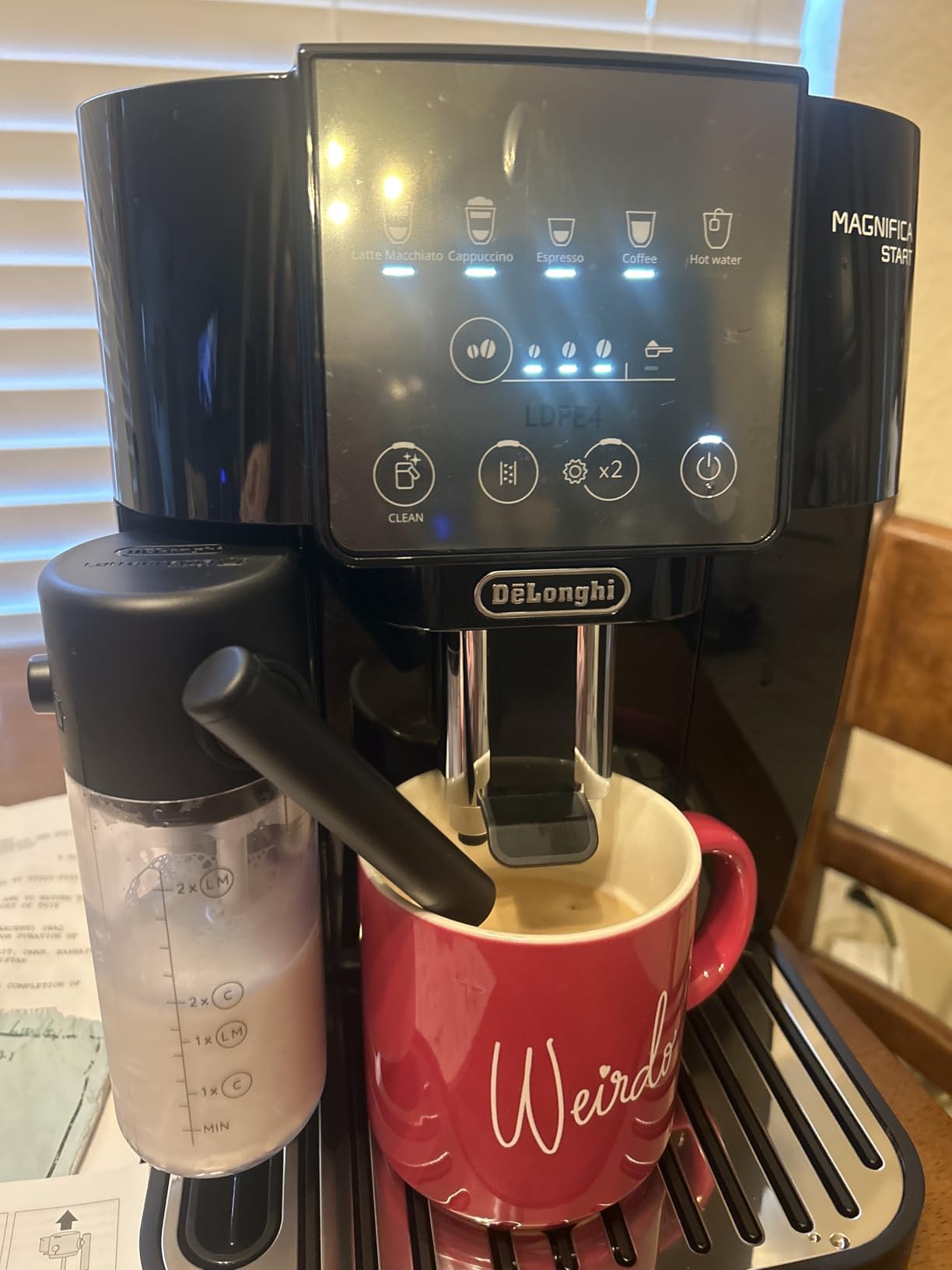 De'Longhi Magnifica Start Automatic Espresso Machine, Milk Frother, Black | #1 Worldwide Espresso Machine Maker, 5 One-Touch Recipes, Frother, Built-In Grinder, Easy to Clean customer photo 1