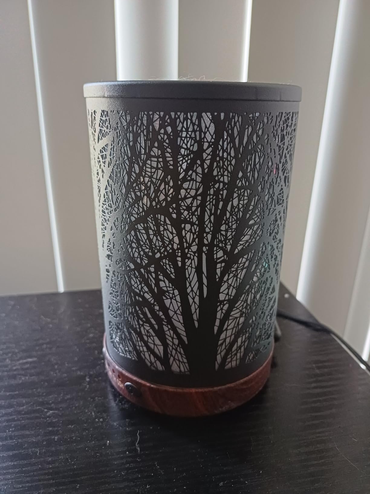 Essential Oil Diffuser 120ML Metal Aromatherapy Diffuser with Timer, Cool Mist Humidifier with Auto Shut-Off & 7 Color Lights for Home Office Spa, Tree Design customer photo 2