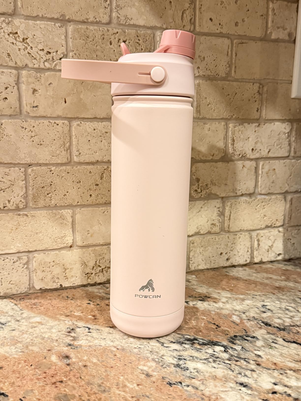 POWCAN 26 oz Insulated Water Bottle with 2-in-1 Straw and Spout Lid, Keep Cold 24H, Leak-Proof, Fits in Car Cup Holder, Stainless Steel Water Bottle for Sports, Travel, and School customer photo 2