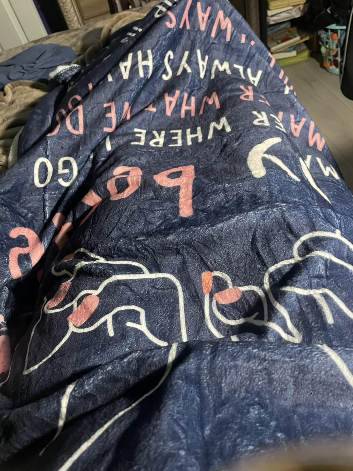 Best Friend Birthday Gifts for Women, Bestie Blanket Blue, 60