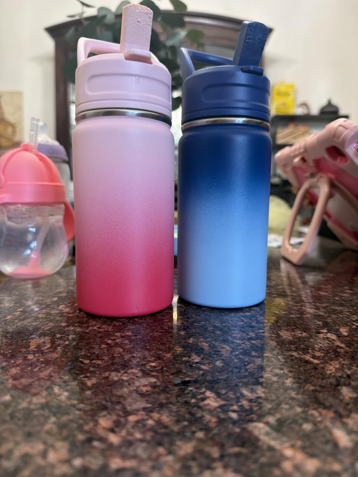 Fijinhom 12oz Kids Water Bottle for School, Toddler Bottles with Straws, Stainless Steel Vacuum Insulated Water Bottle for Boys & Girls, Leak-Proof, BPA-Free customer photo 1