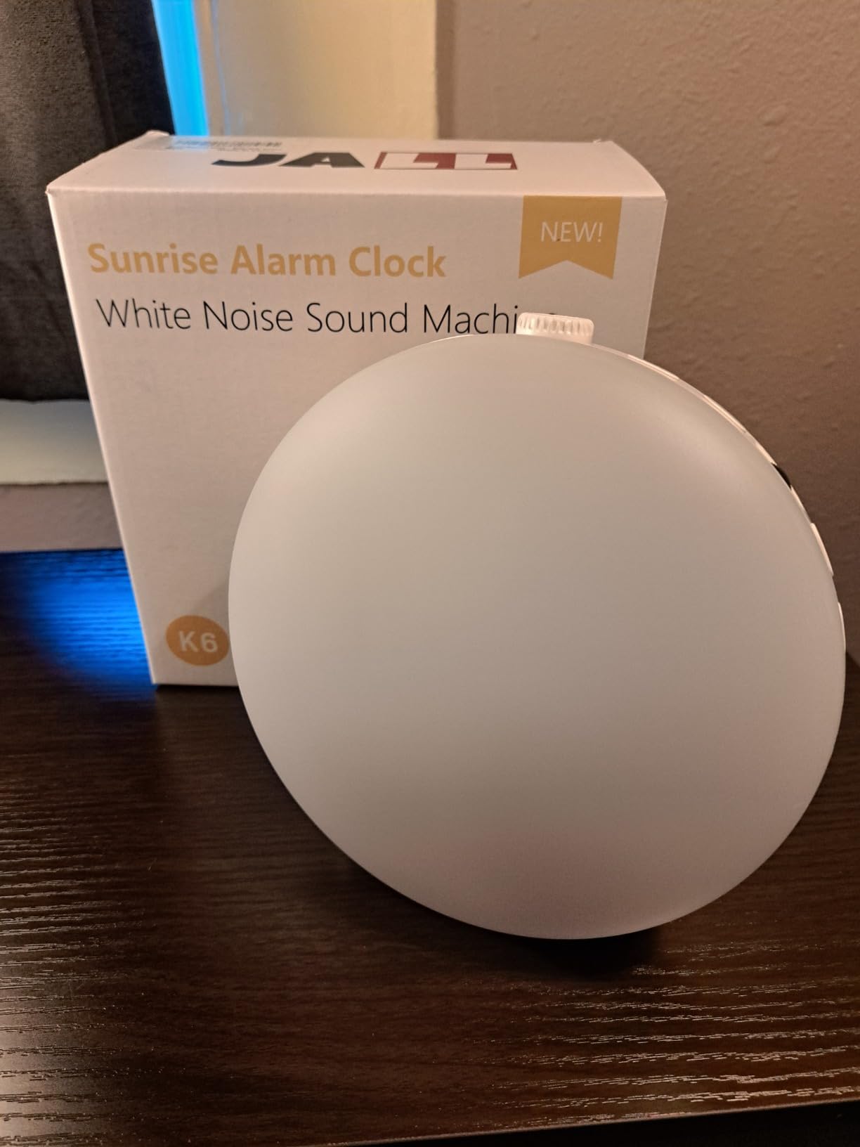 JALL Sunrise Alarm Clock White Noise Machine with 25 Nature Sleep Sounds, Fully Dimmable Clock for Bedrooms, Heavy Sleepers, 17 Light Modes, Bluetooth Speaker customer photo 1