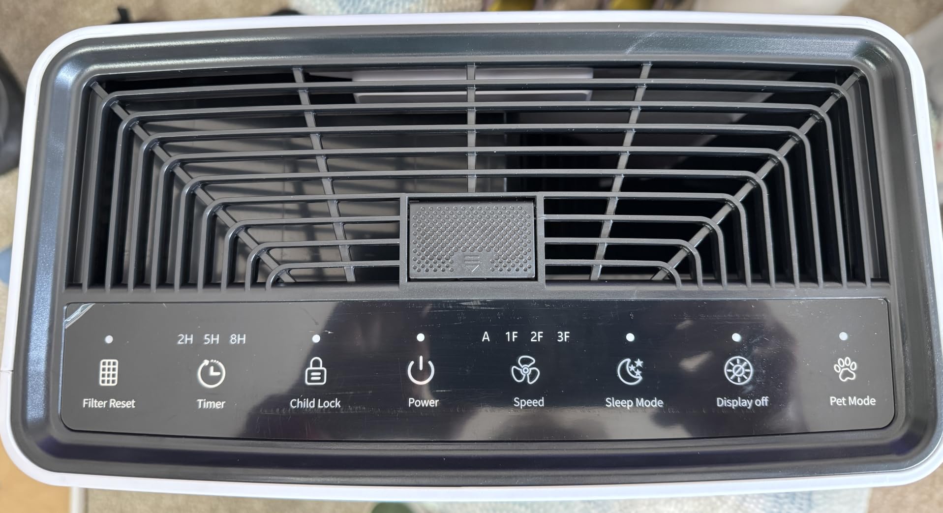 Air Purifiers for Home Large Room up to 2200sq.ft, MOOKA Air purifier for Home Pets with Washable Filter, PM 2.5 Display Air Quality Sensor Air Cleaner for Bedroom, Dorm room, Pets, Office PR1 (White) customer photo 1