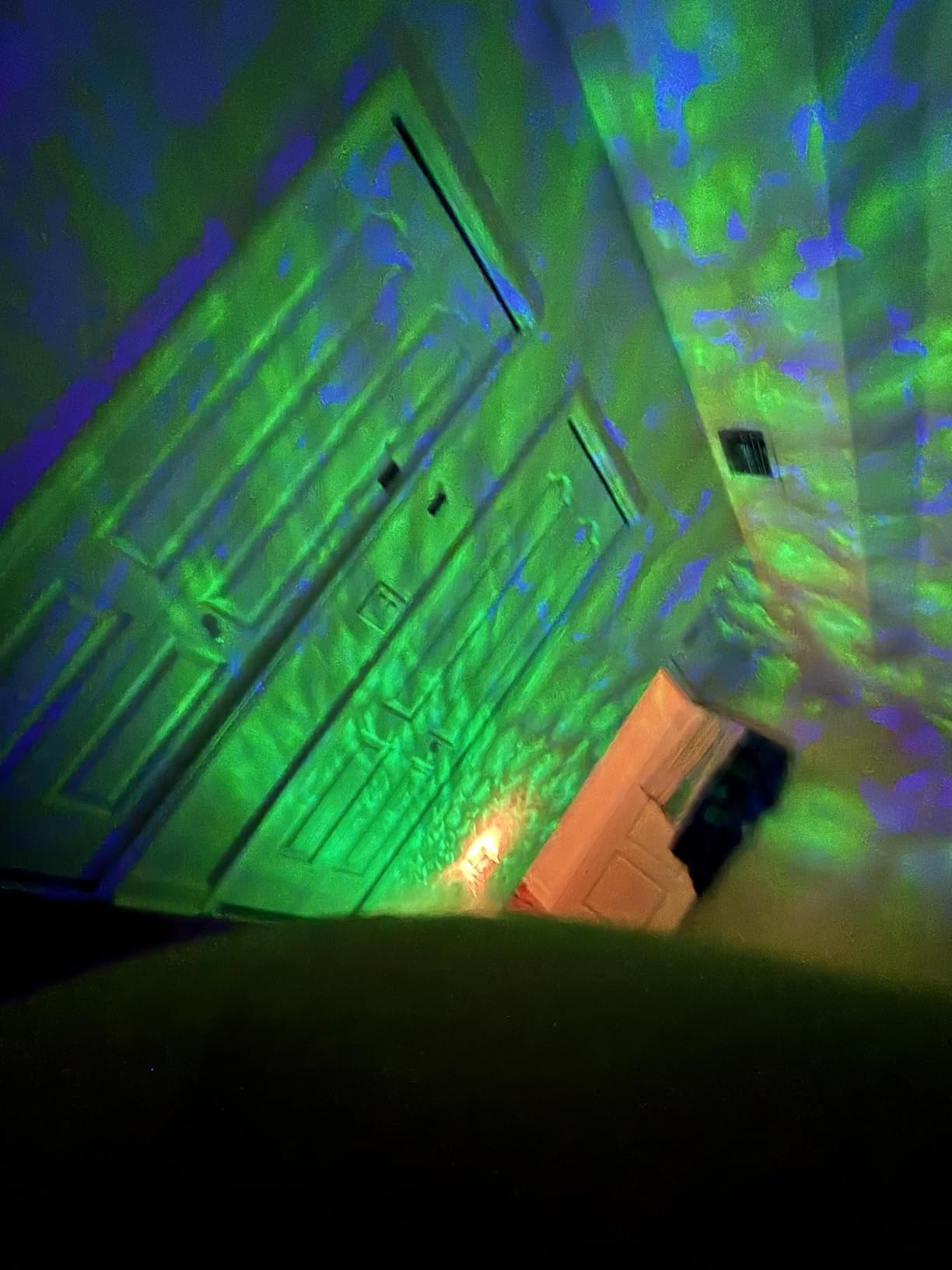 Calming Sensory Lights, Sensory Toys for Kids with Autism, Ocean Light Projector with 15 Color Patterns, Light Projects Water Ripple Effects onto Walls and Ceilings, Autism Toy, for Children and Adults customer photo 1