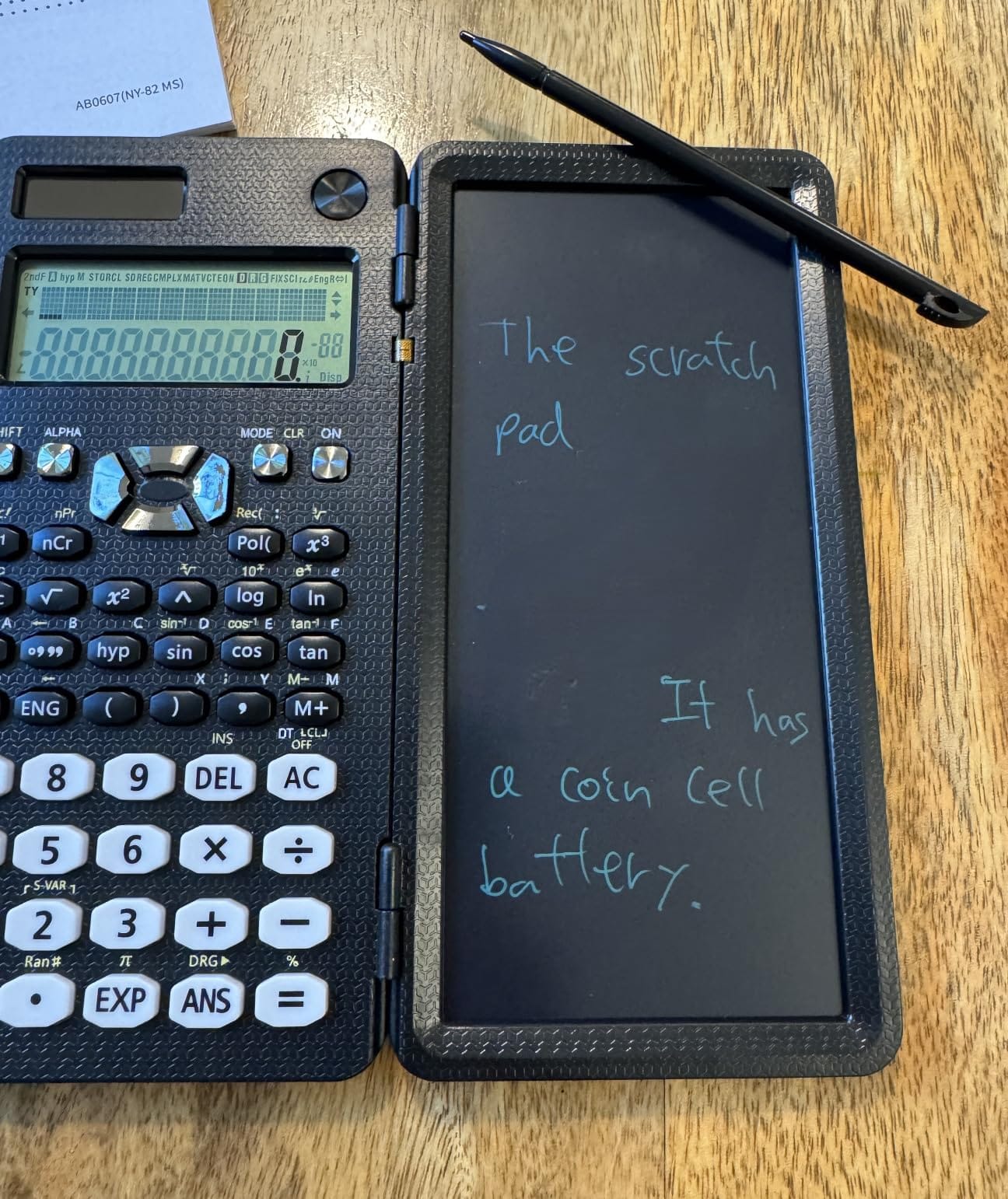 NEWYES Rechargeable Scientific Calculators 991ES MAX, 417 Functions, Writing Pad, Foldable Hard Case customer photo 2