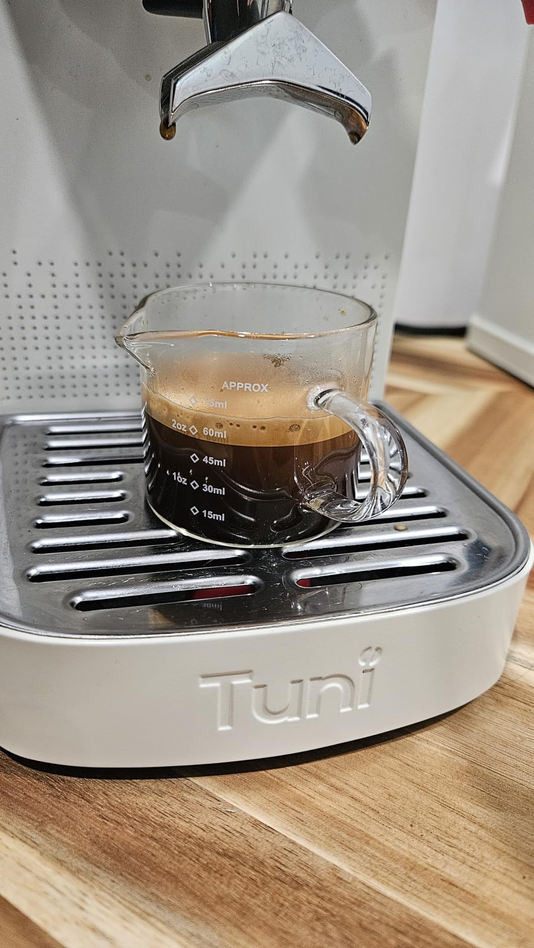 Tuni G1 Conical Burr Coffee Grinder with 48 Grind Settings, Silver | Anti-static Burr Espresso Mill, Electronic Timer and LED Touchscreen for Drip/Cold Brew/French Press, Stainless Steel customer photo 2