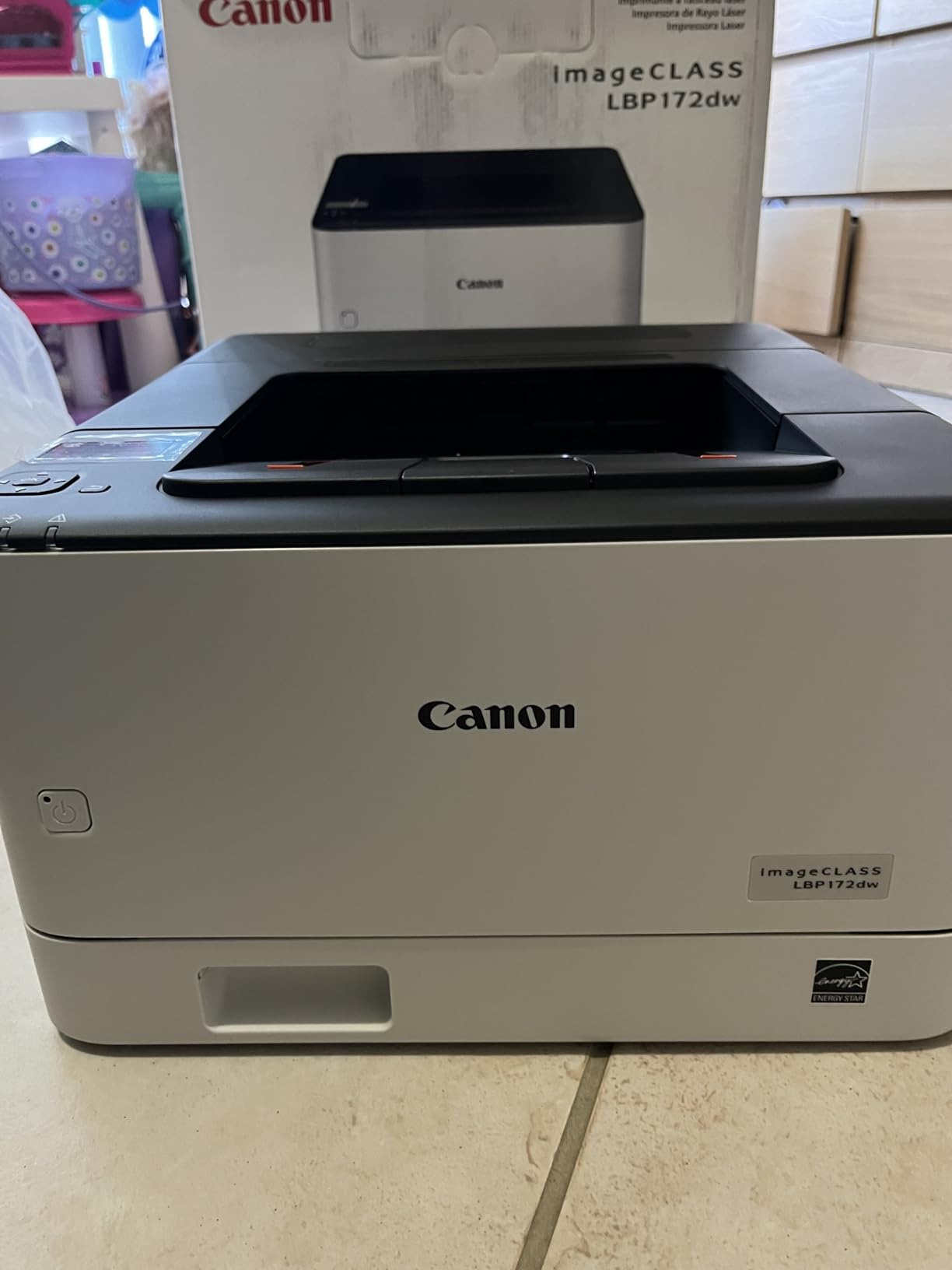 Canon imageCLASS LBP172dw - Monochrome Duplex, Wireless Laser Printer, Single Function, Home Office, Mobile Ready, 1 Year Limited Warranty, 35 PPM, White customer photo 1