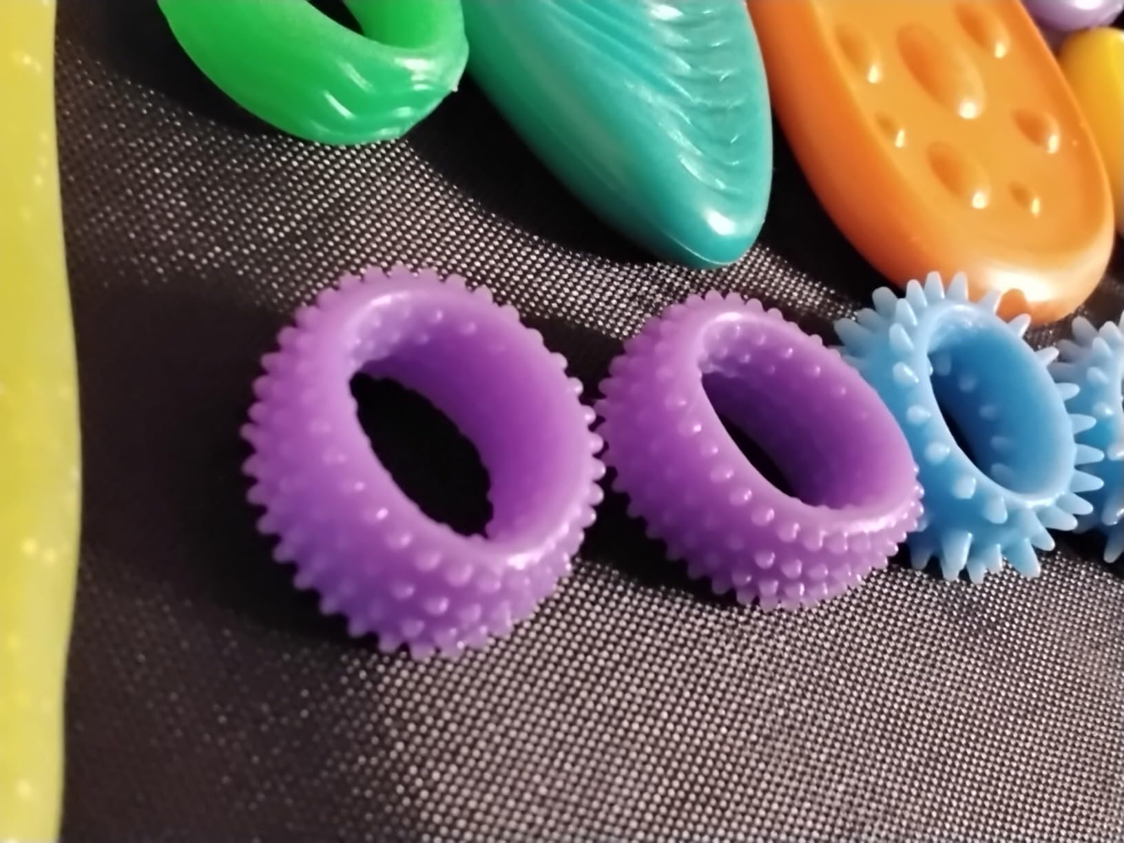 Fidget Sensory Toys for Kids: 26 Pack Quiet Squishy Fidgets for Classroom Students Prizes- Textured Soft Fidget Rings Stretchy Strings for Autism - Office Desk Toddler Travel Fidget Box,Easter Gifts customer photo 2