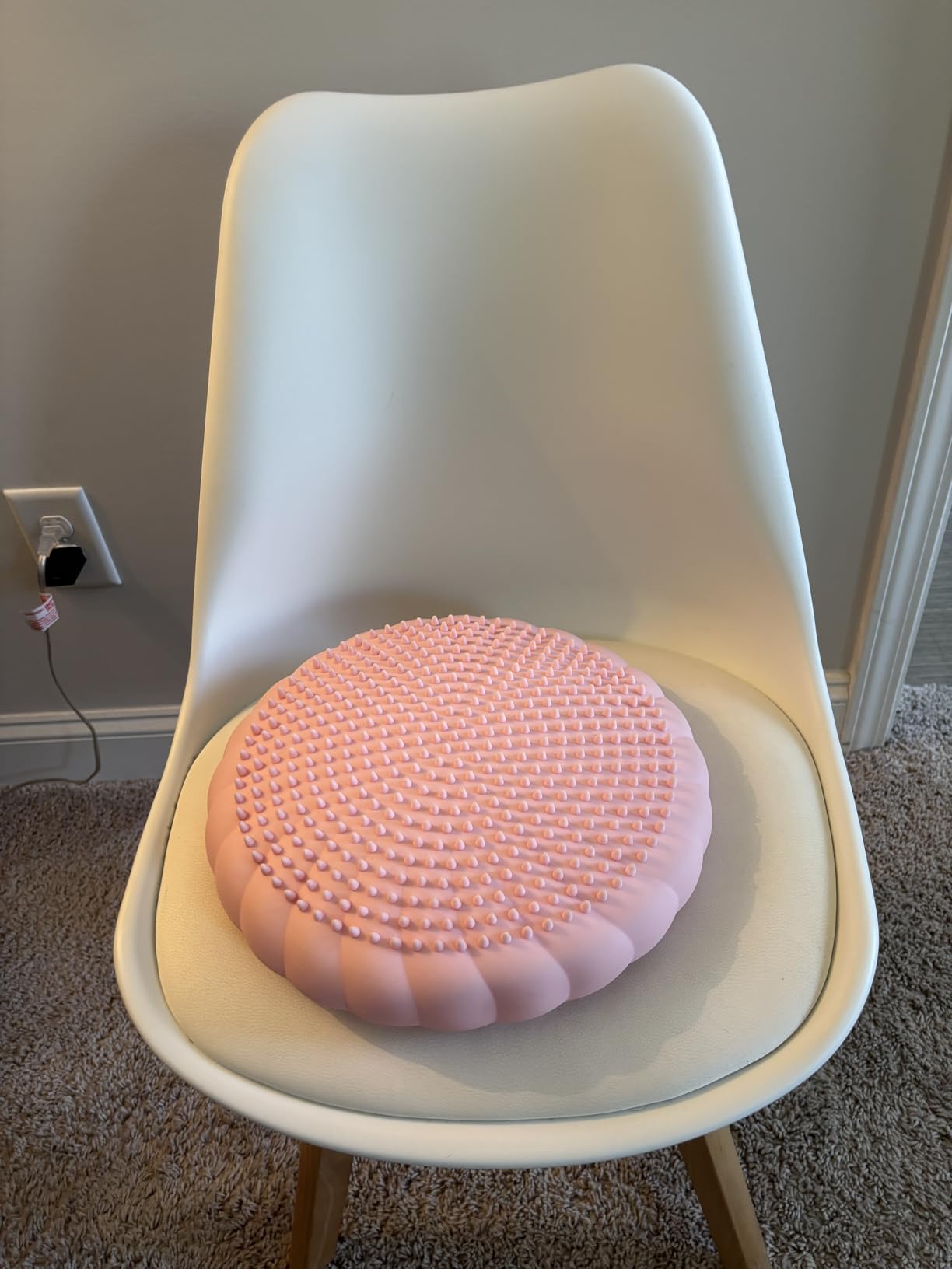 kisnbld Wobble Cushion, Balance Disc with Pump, Core & Posture Training | Extra-thick Non-slip Wiggle Seat for Sensory Kids improve balance, core strength and posture(Each 13.5in/34cm) customer photo 1