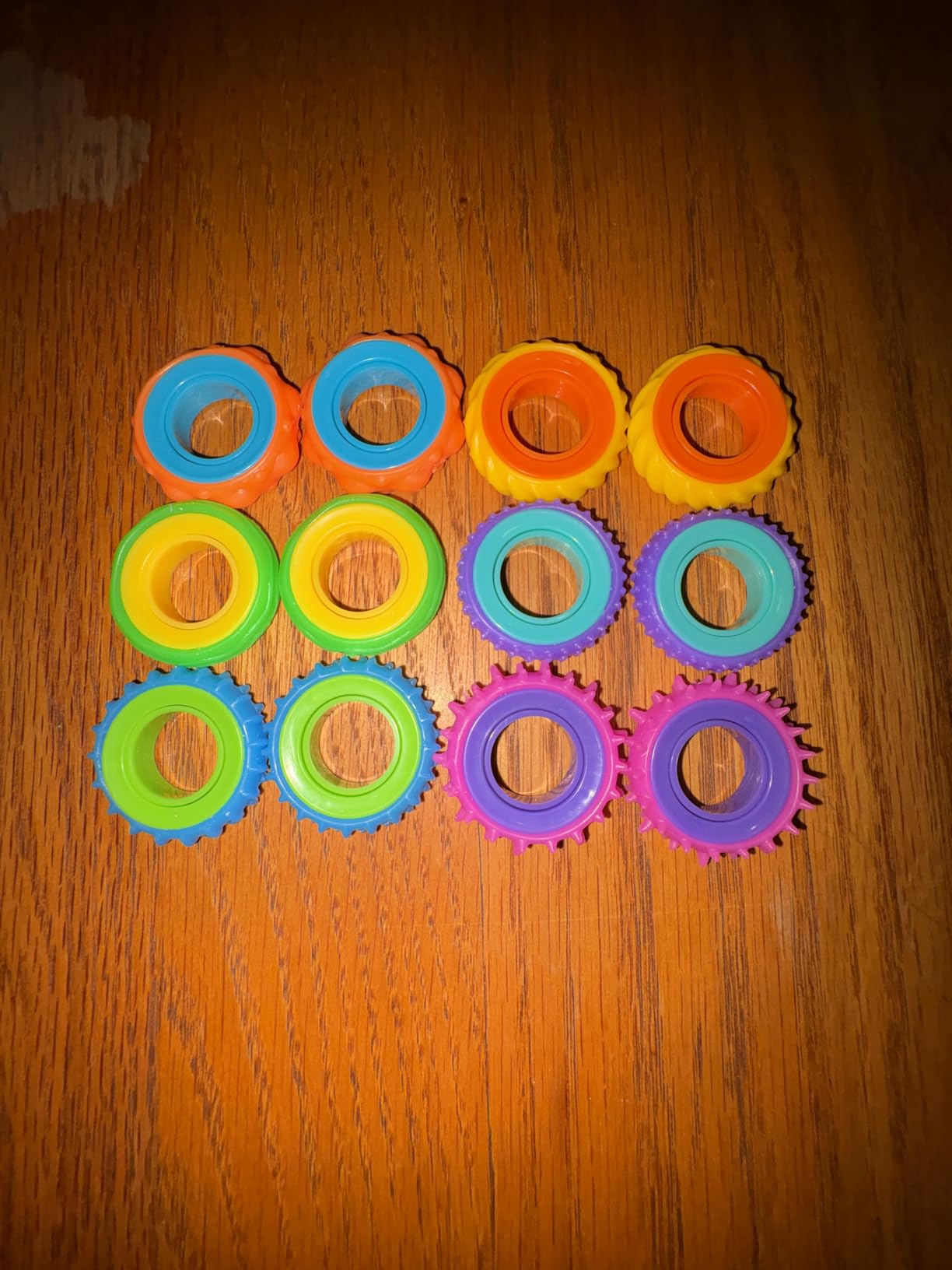 Fidget Toys Sensory Rings for Kids: 12 Pack Finger Spinner Rings - Texture Stress Toys for Kids Autism Calming - Fun Fidgets for Student Classroom Prize Stocking Stuffers customer photo 1
