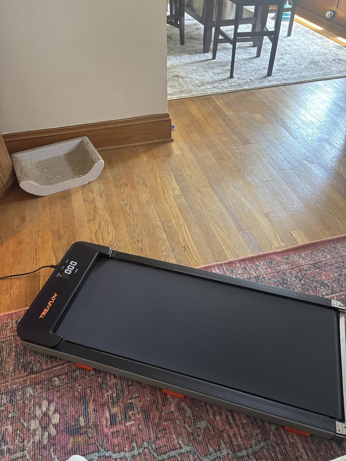 TREAFLOW Walking Pad with Incline, Under Desk Treadmills for Home | 8% Incline, Portable Office Treadmill, 265 Lbs Capacity, Remote Control, Led Display, Quiet Motor, Space-Saving Design customer photo 2