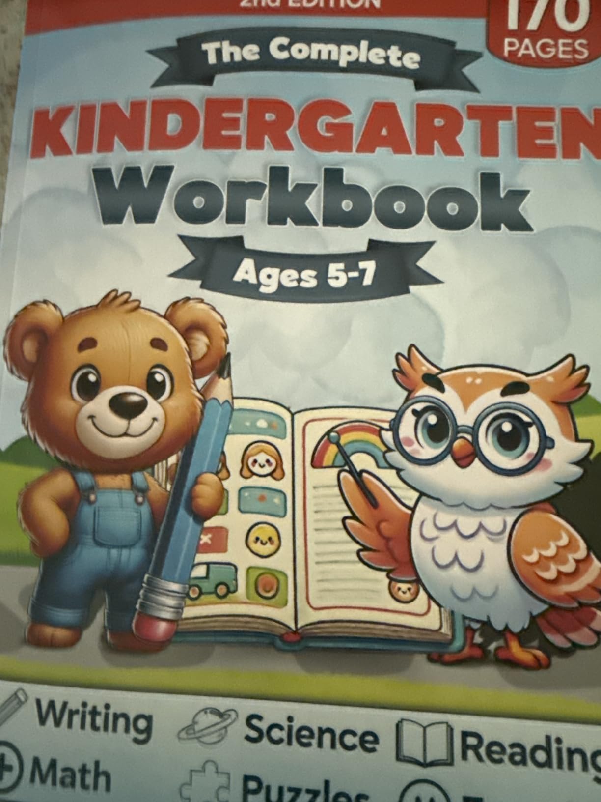The Complete Kindergarten Workbook: 150+ Fun and Educational Activities to Build Confidence in Math, Reading, Writing, Science, and More for Kids Ages 5-7-Prepare for Academic Excellence! customer photo 1