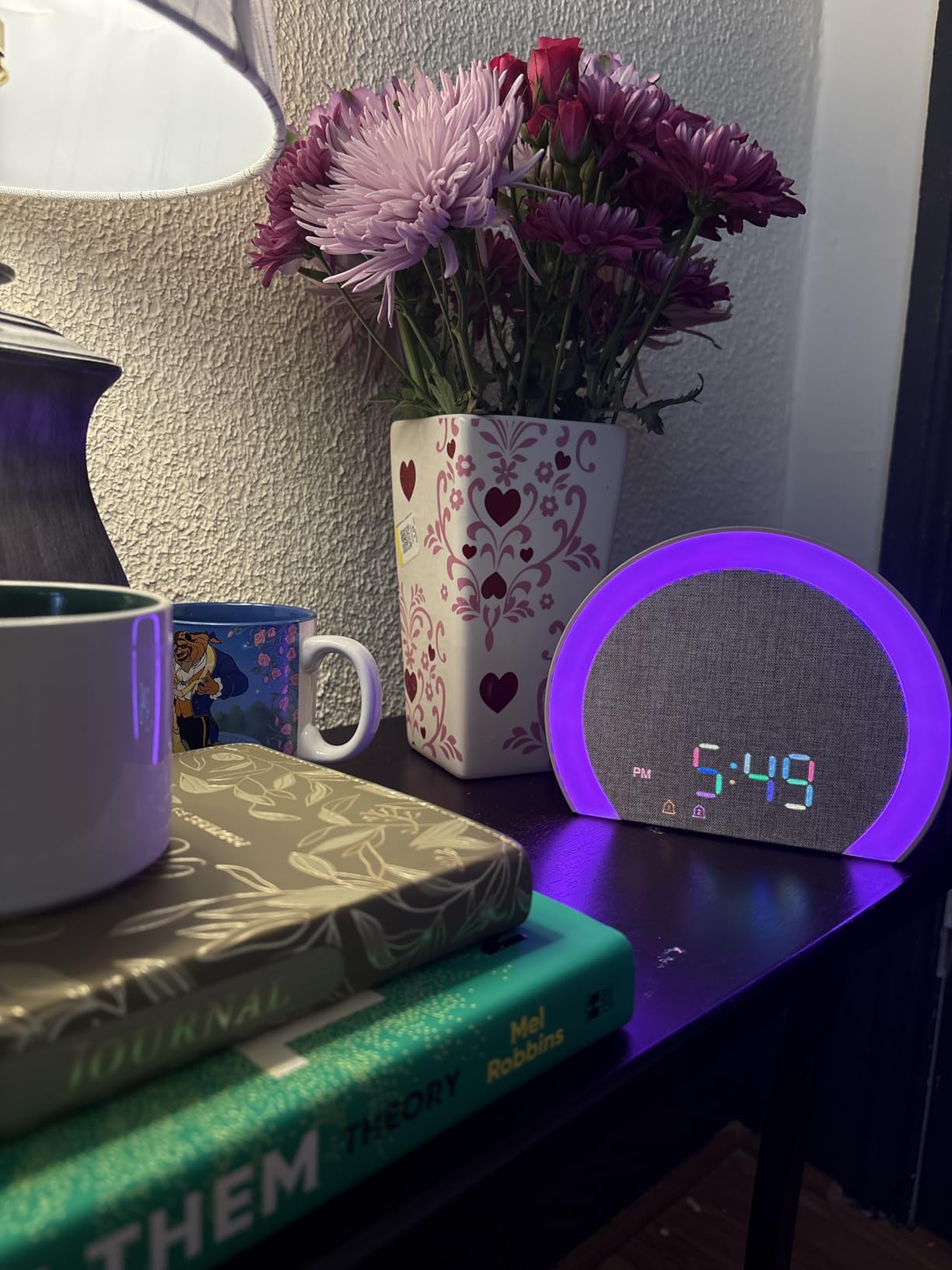 ANJANK Extra Loud Alarm Clock with Wireless Bed Shaker, Vibrating Dual Alarm with Light Wake Up for Heavy Sleepers & Hearing Impaired, 9-Color Night Light, 8 Sounds, 0-100% Dimmer, USB Charger customer photo 2