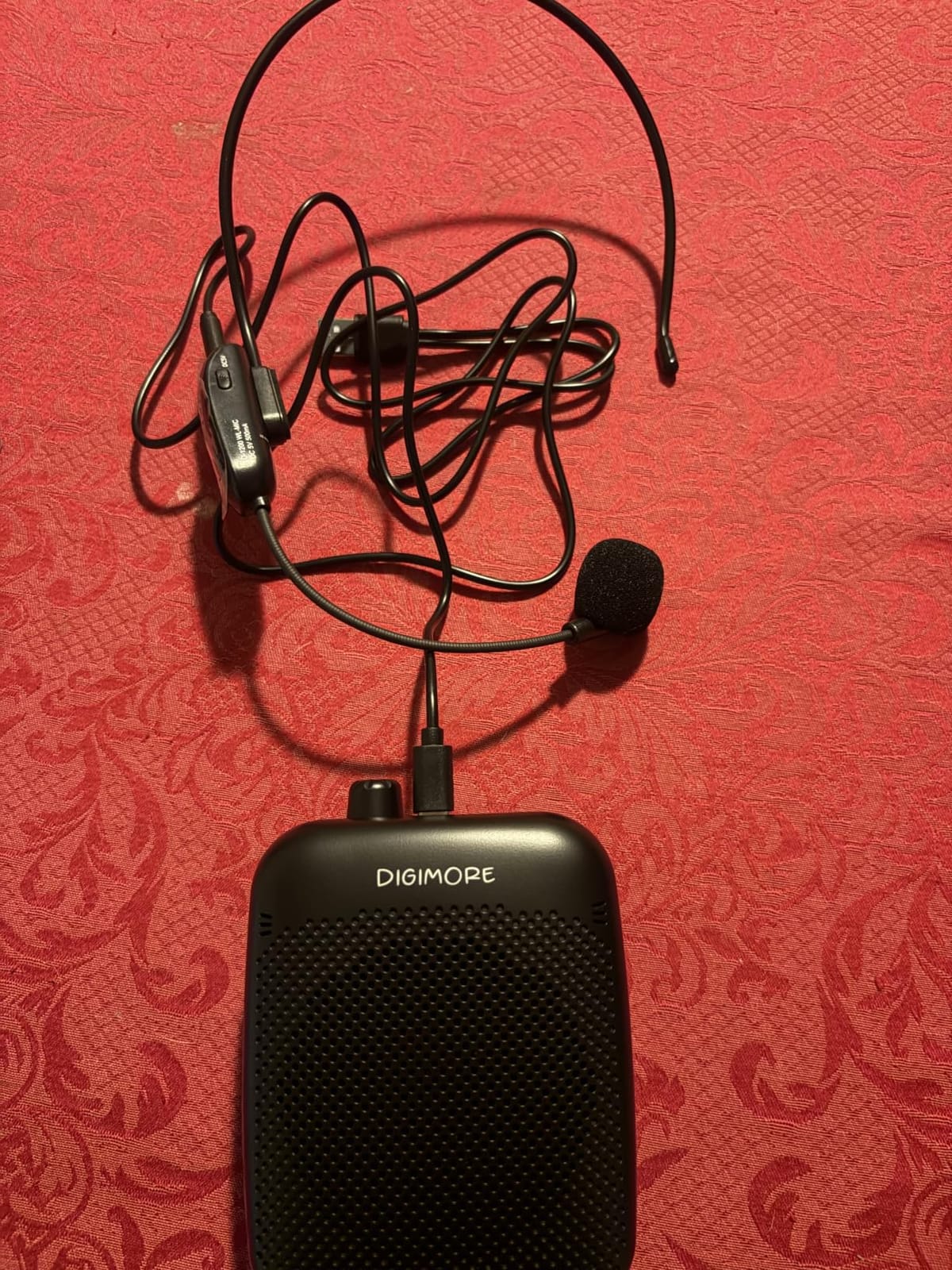 DIGIMORE Wireless Voice Amplifier for Teachers with Bluetooth | 10 Hours Battery | 10W Speaker | Headset Microphone for Travel, Yoga, Classroom Learning, Schools and Colleges (D-1200 WL) customer photo 1