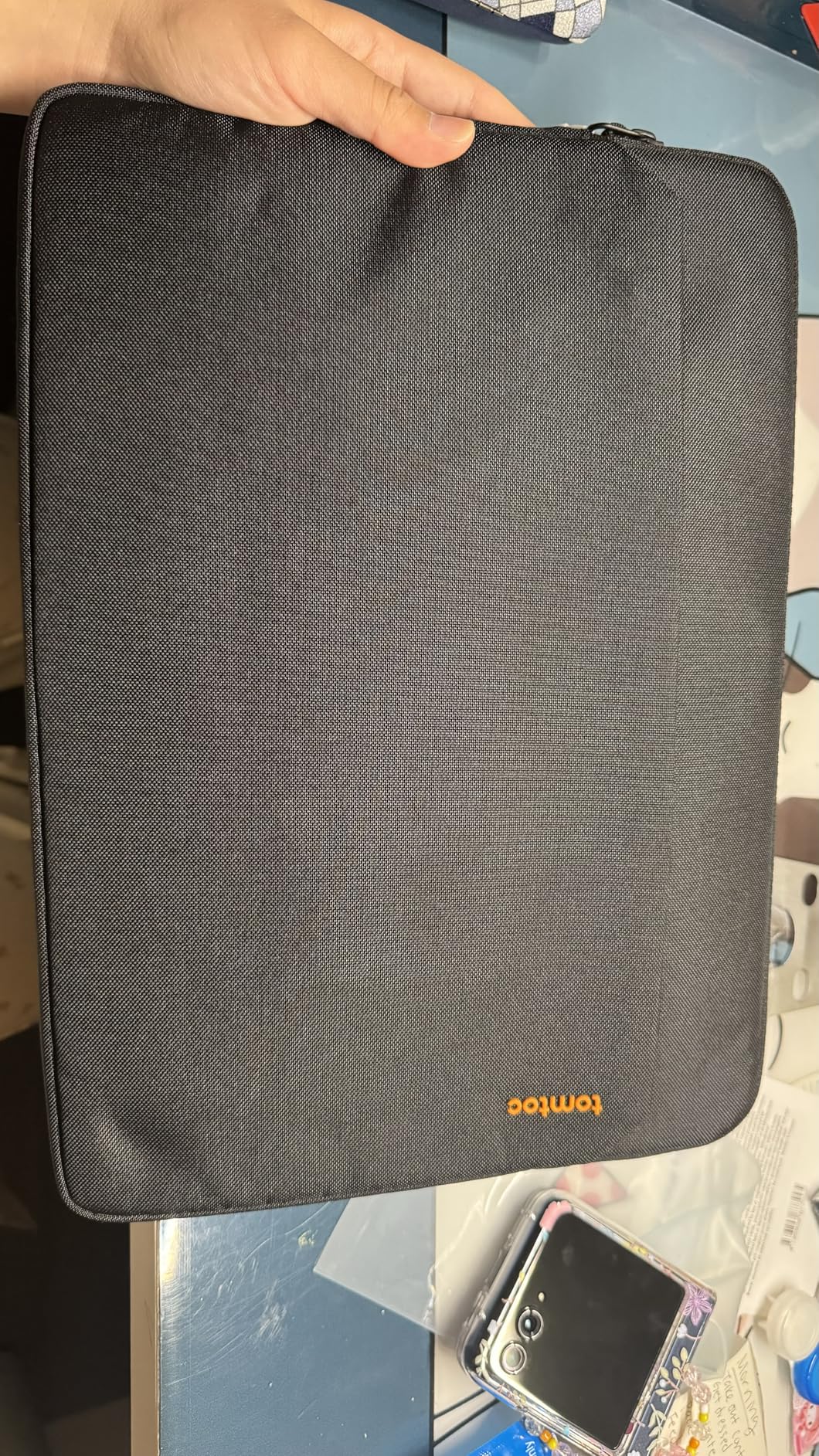 tomtoc Slim Laptop Sleeve Case for 13-inch 2026 New MacBook Air M5/A3449 M4/A3420 M3/A3113 M2/M1, Fits MacBook Neo A18 Pro, Water-Resistant Protective Carrying Case with Accessories Pocket customer photo 2