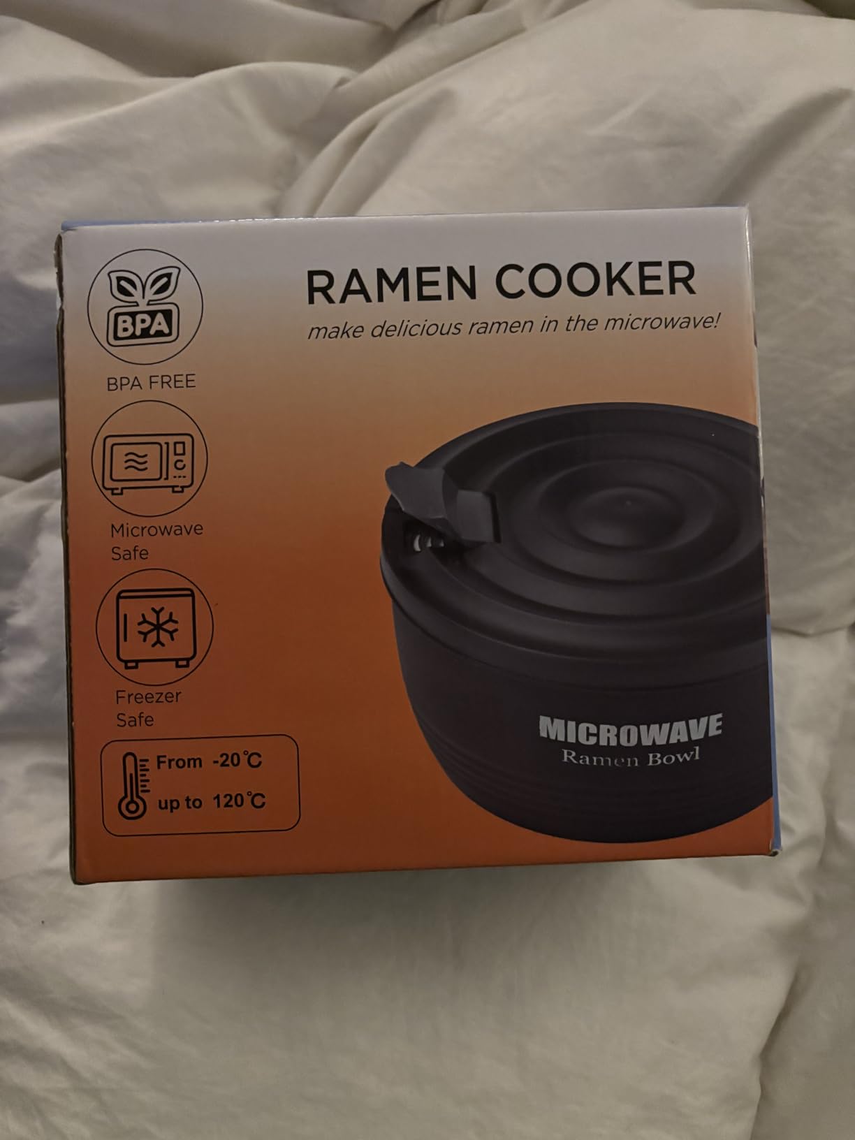 Layron Large Ramen Bowl, Ramen Noodle Bowls Microwavable 45 oz, Ramen Cooker, Microwave Pasta Cooker, Ramen Bowl Microwave Gift for College Boys Girls Male Female Dorm Room (Blue) customer photo 2