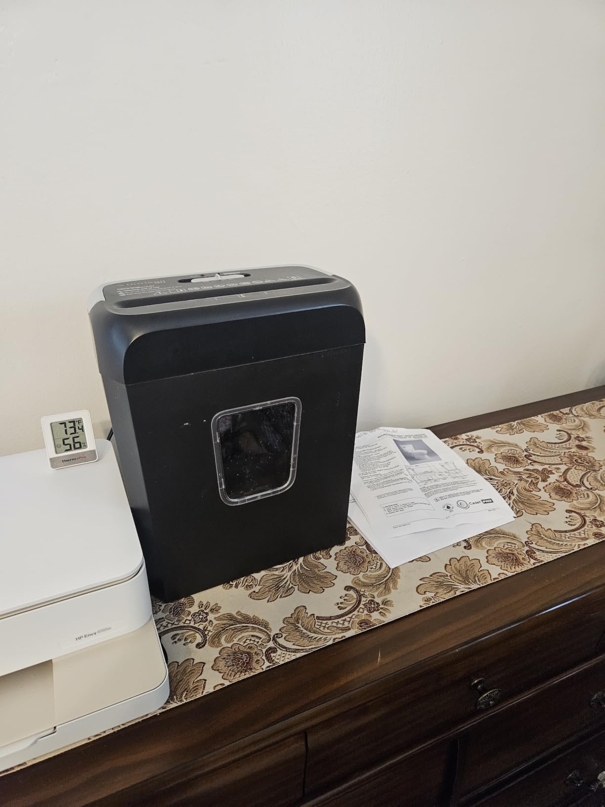 Bonsaii 6-Sheet Cross Cut Paper Shredder for Home, 3.4 Gal Bin customer photo 2