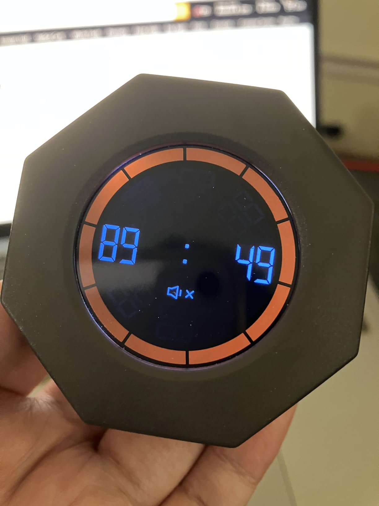 Rechargeable Pomodoro Timer, Small Gravity Timer (Pearl White) | Seven Preset Flip Times (1/3/5/15/30/60/90 min) and Count-Up Mode: Digital Kitchen Timer for Cooking, Work, and Study customer photo 1