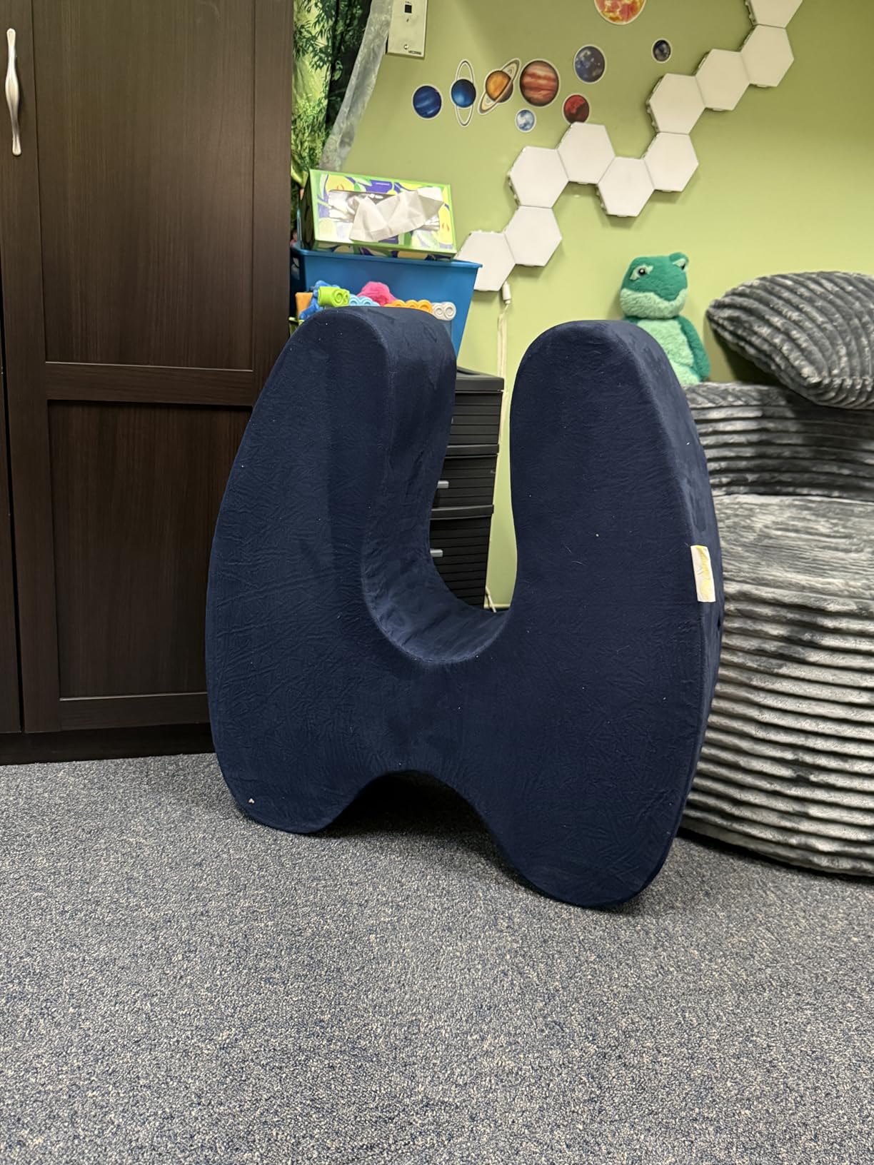 Sensory Soft Squeeze Seat - Calming Compression Chair for Kids with Sensory Needs, Washable Cover, Rocking Design customer photo 1