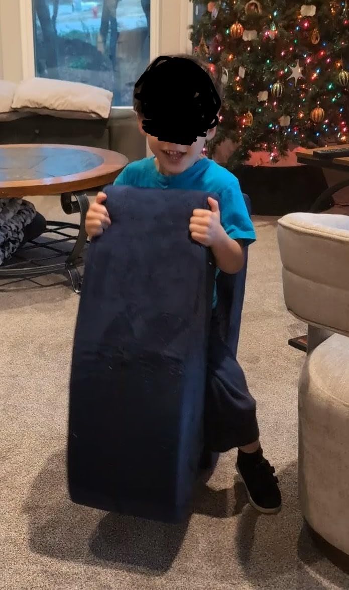 Sensory Soft Squeeze Seat - Calming Compression Chair for Kids with Sensory Needs, Washable Cover, Rocking Design customer photo 2