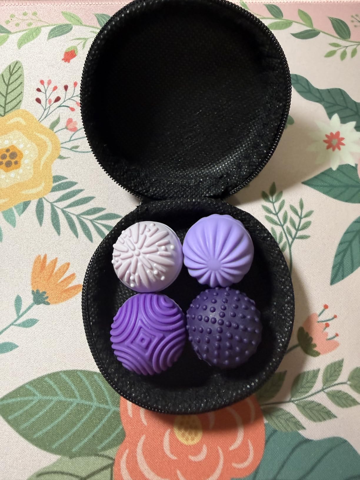 luckdoor Silicone Magnetic Balls Fidget Toys for Adults & Teens, 4PCS Stress Relief Sensory Toys for Autism ADHD Anxiety, Fun Textures Gadgets, Office Desk Toy, Stocking Stuffers for Women Men Teen Gift customer photo 1