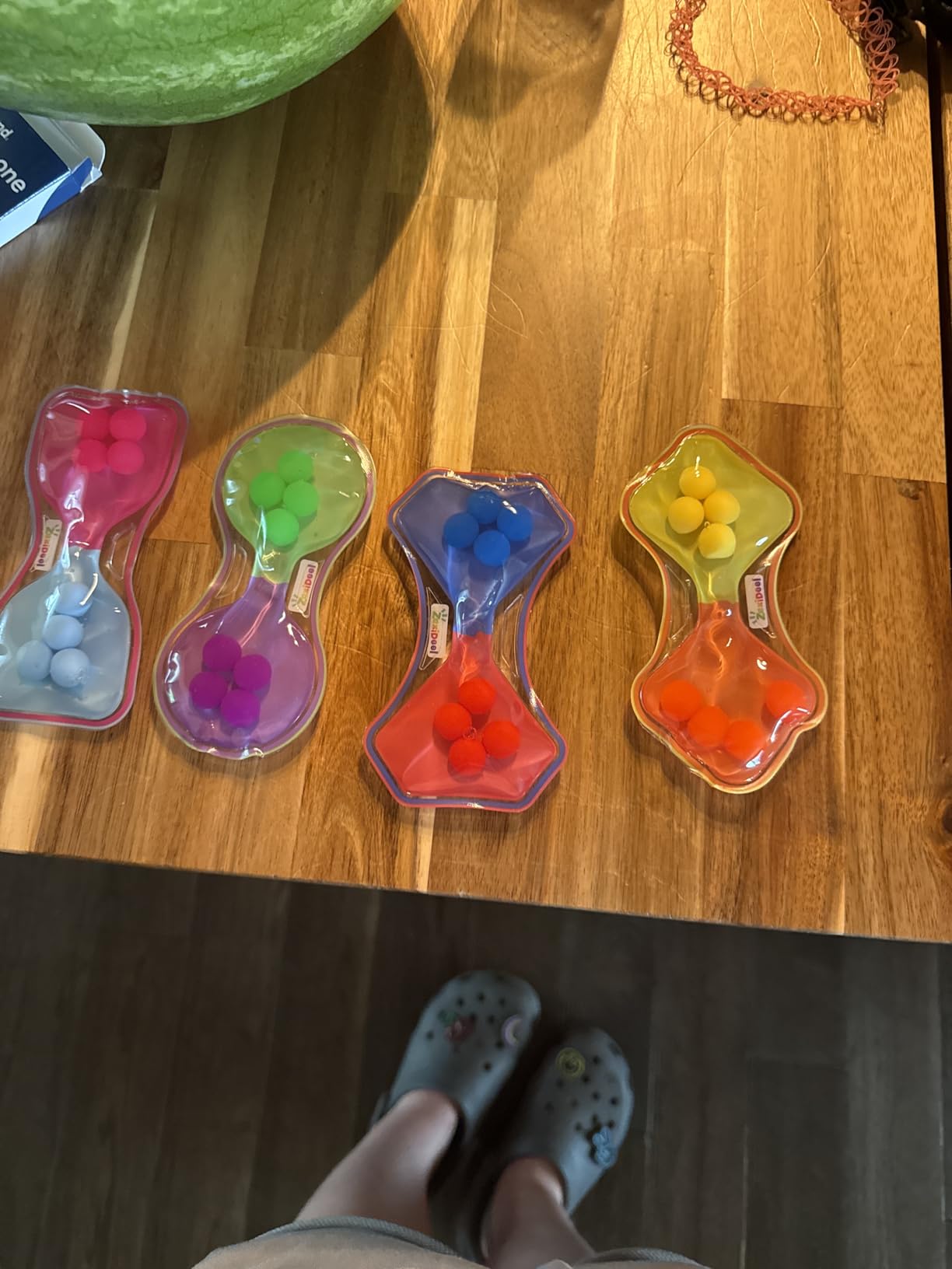 Sensory Fidget Toys for Kids Toddler: 4 Pack Color Sorting Squeeze Toys | Quiet Fidget Toys for Student Classroom - Sensory Calming Toys for ADHD Autism customer photo 2