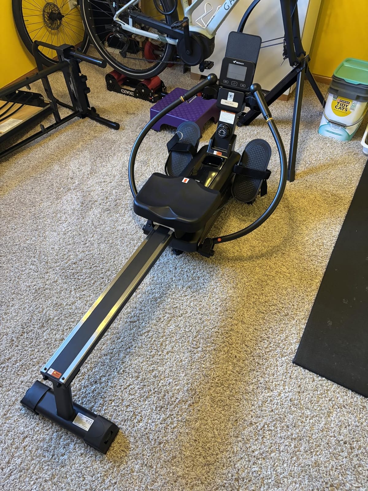 Merach RS3 Scull Rowing Machine for Home, Simulate Real Row, Ergonomic Seat | 16 Levels Quiet Magnetic Resistance, Multiple Rower Modes, Full-Body Workout, Multi-App Support, Max 350 lbs Capacity customer photo 1
